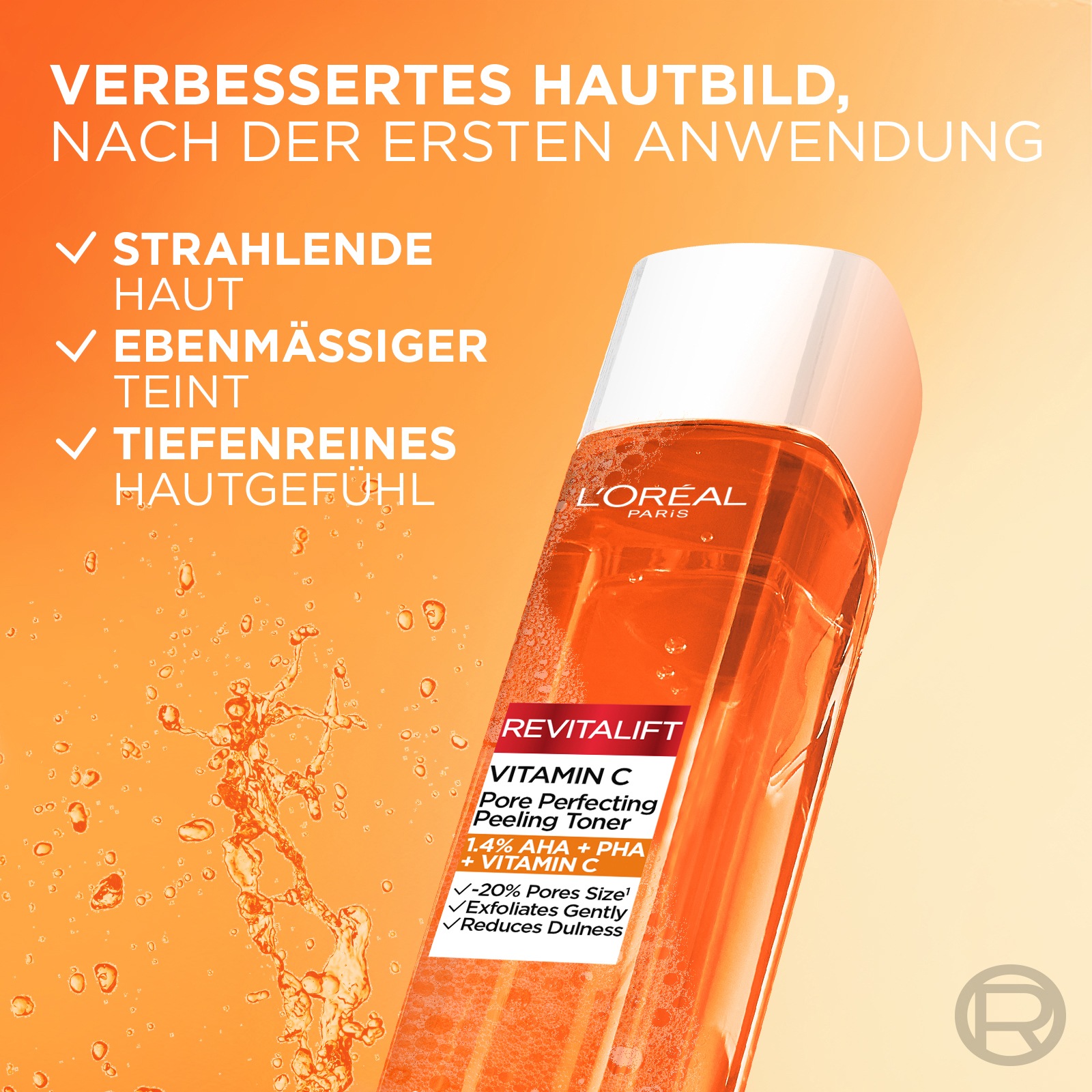 L'ORÉAL PARIS Gesichtsfluid »L'Oréal Paris Vitamin C Porenverfeinernder Toner«
