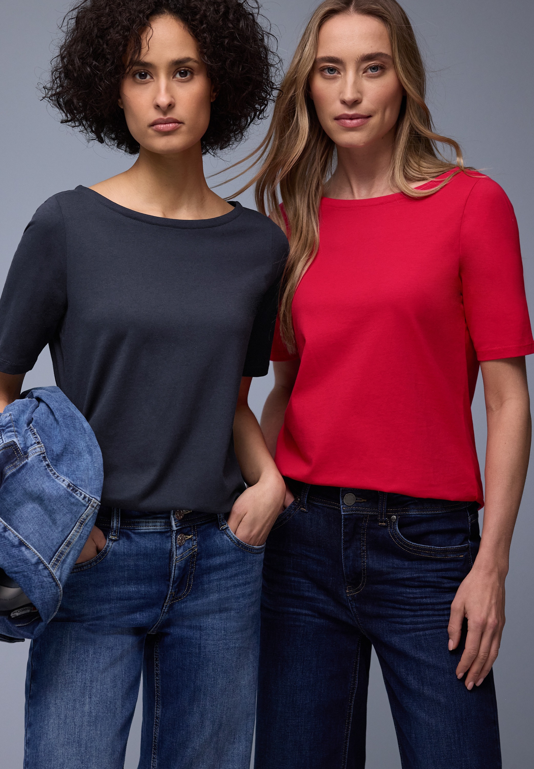 Thumbnail - STREET ONE T-Shirt mit U-Boot-Ausschnitt