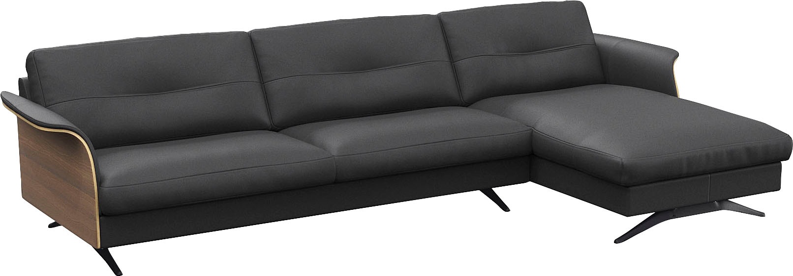 FLEXLUX Ecksofa "Glow, super bequem durch hochwertigem Sitzaufbau mit Feder günstig online kaufen