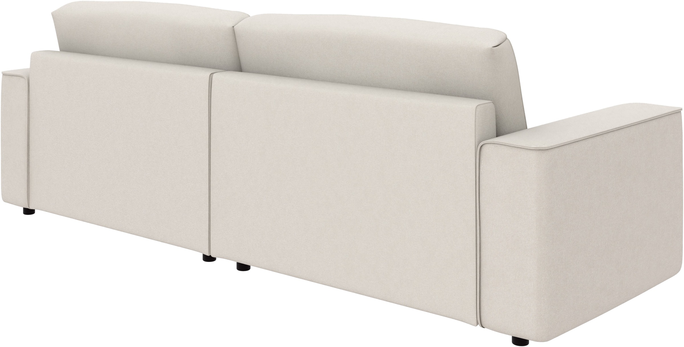 INOSIGN Ecksofa »Chance, Recamiere beidseitig montierbar, Schlaffunktion, Breite 265 cm«, in Struktur LUMOS, mit Schlaffunktion und Bettkasten