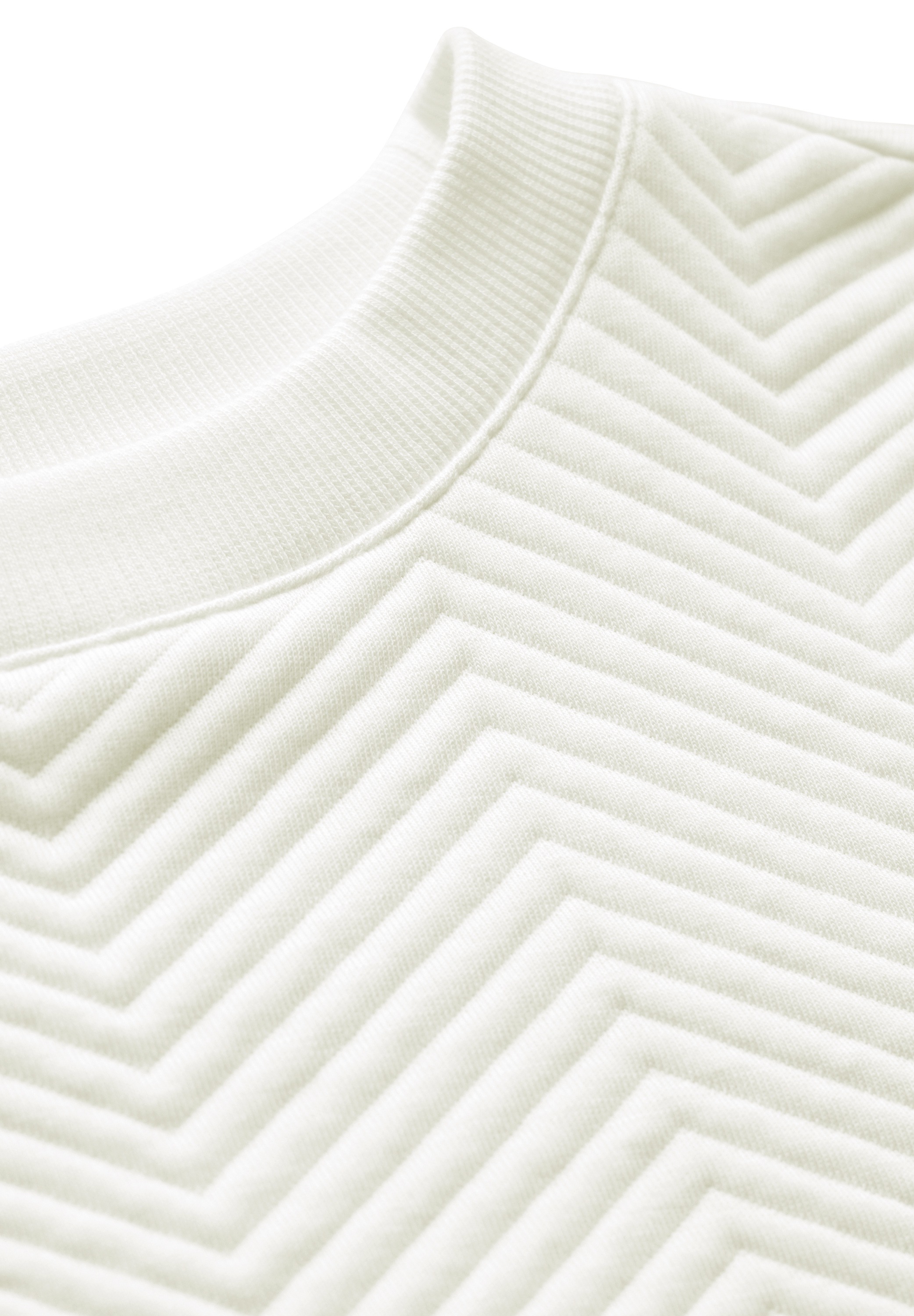 STREET ONE STUDIO Langarmshirt, aus softem Materialmix
