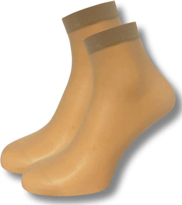 Janastyle "Silk-Feeling Söckchen" 20 DEN 7 Stk. tlg. Universalgröße, angenehmes Tragegefühl, 20 DEN, druckfreier Bund