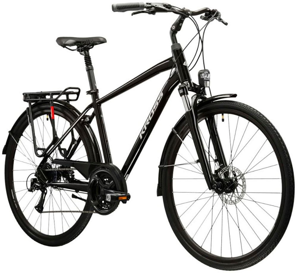 Kross Trekkingrad »Trekkingrad Trans 4.0 schwarz 21 Gänge«, 21 Gang, Shimano, ACERA M3020 Schaltwerk, Kettenschaltung