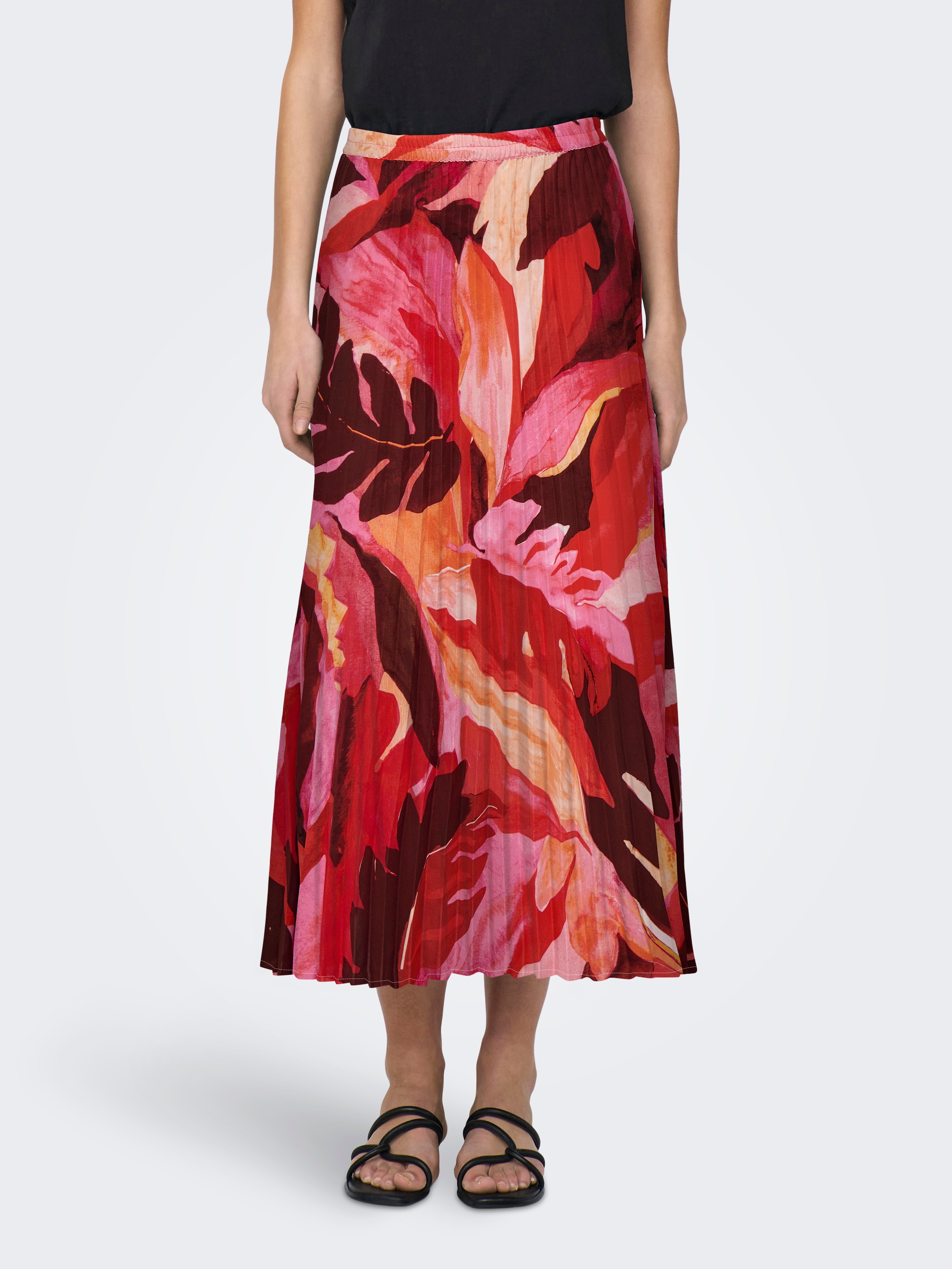 ONLY Plisseerock "ONLALMA LIFE POLY PLISSE SKIRT AOP" günstig online kaufen