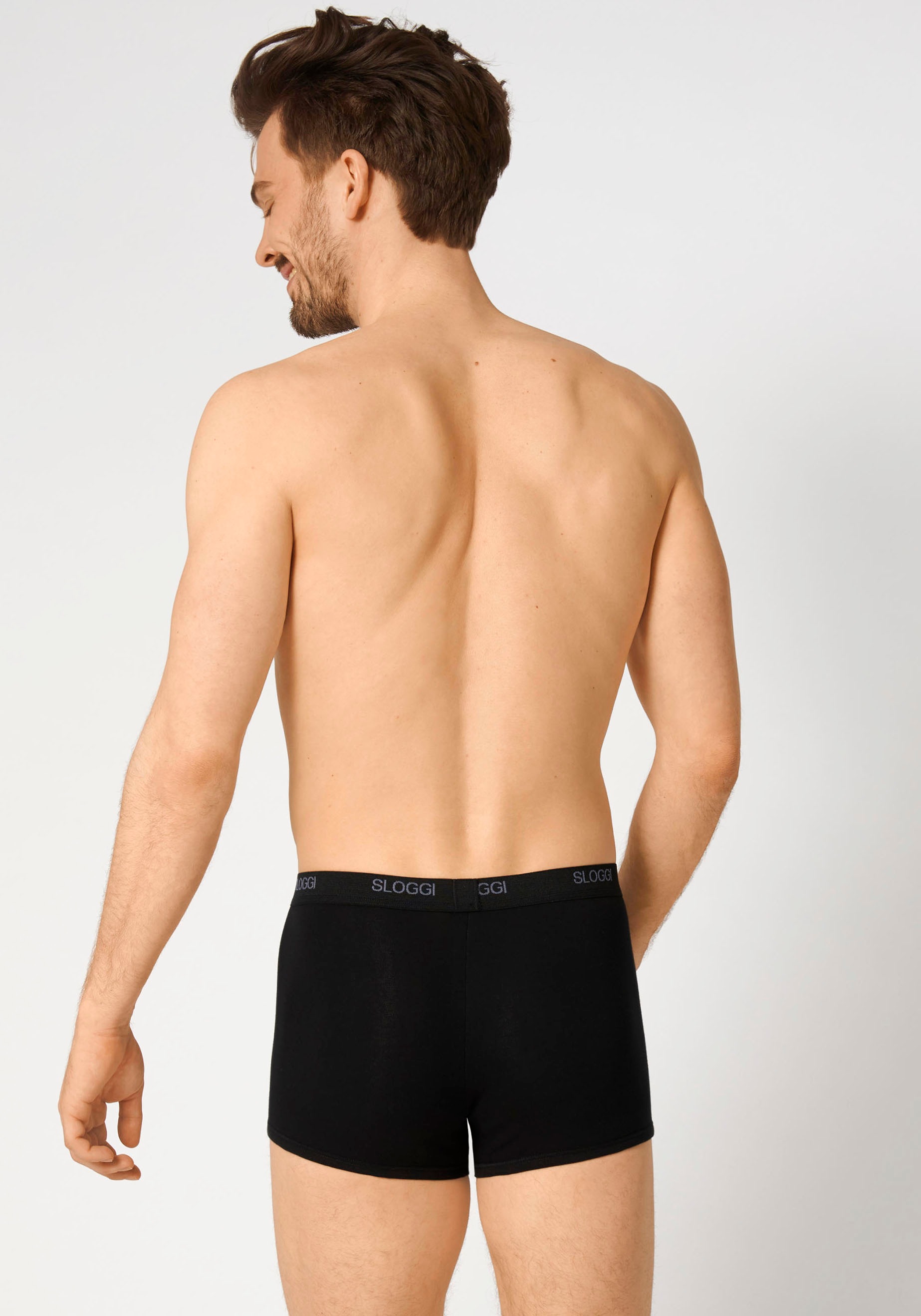 sloggi Boxer "men Basic Short 2P", (2er Pack), perfekter Sitz, Logobund günstig online kaufen