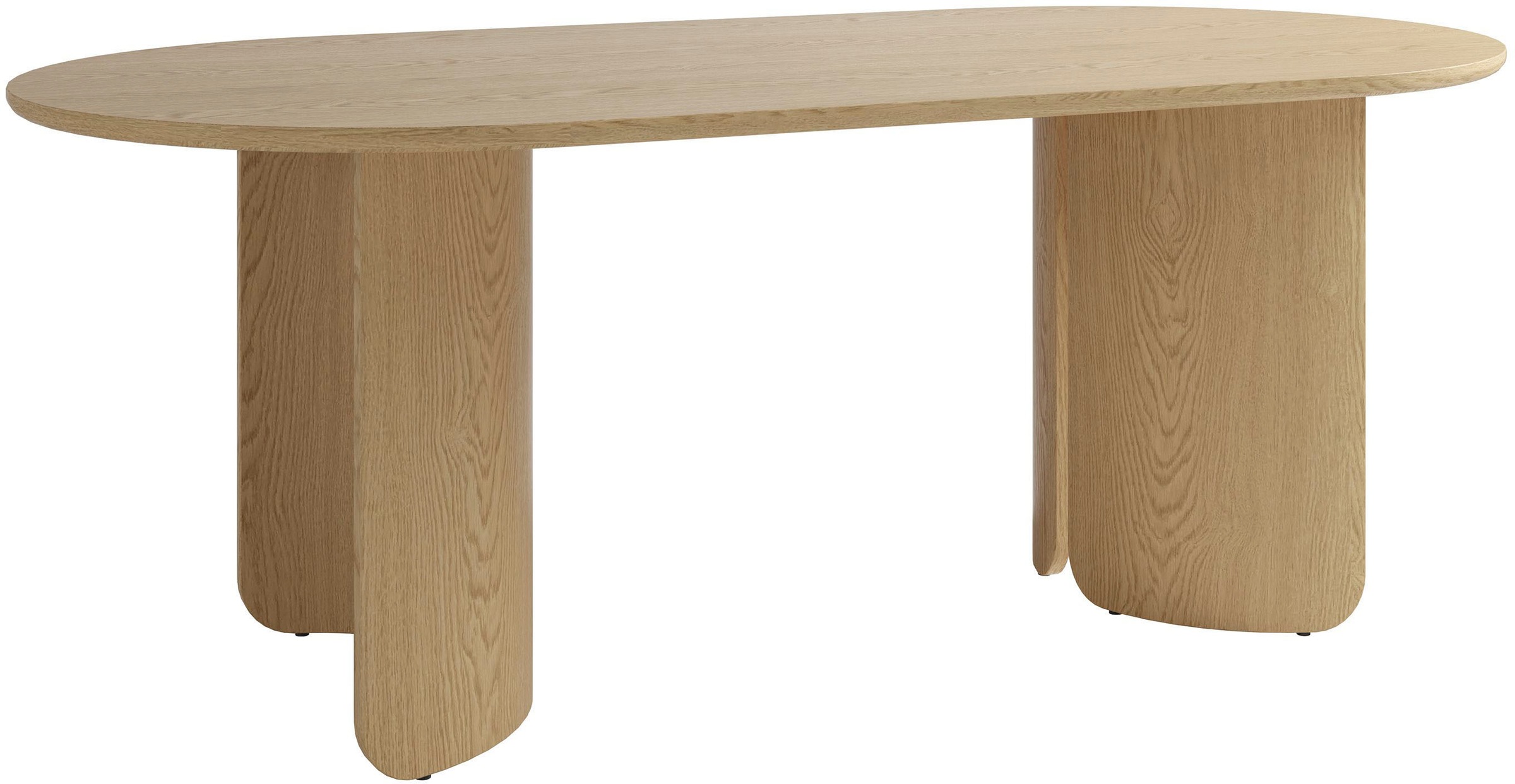 Esstisch, B:200cm H:76cm T:100cmeichefarbig bianco, eichefarbig bianco, eichefarbig bianco, SCHÖNER WOHNEN-KOLLEKTION, Wohnzimmer, Tische,