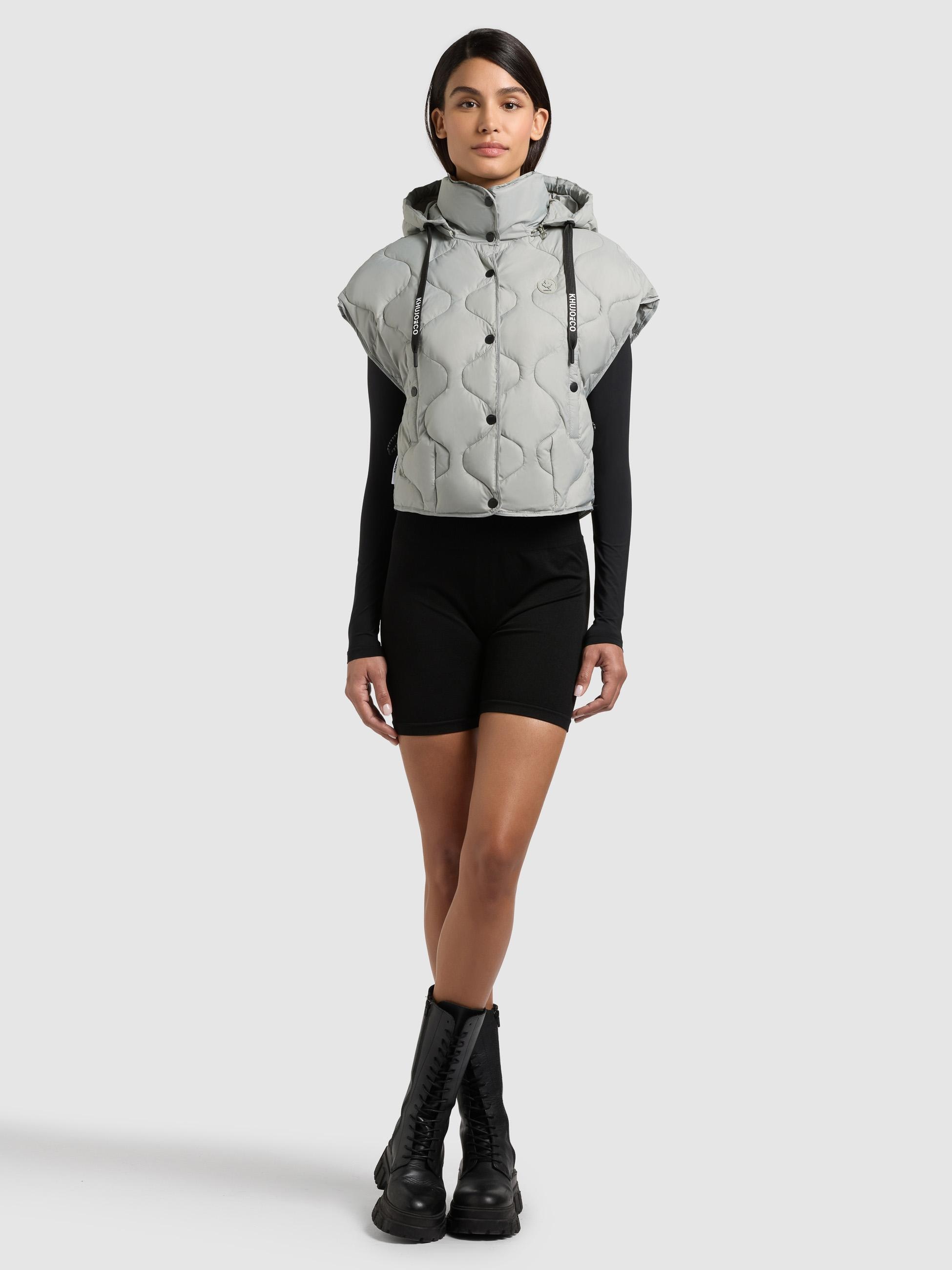 khujo Funktionsweste »Ninga« 1 Kurze leicht Steppweste mit Kapuze