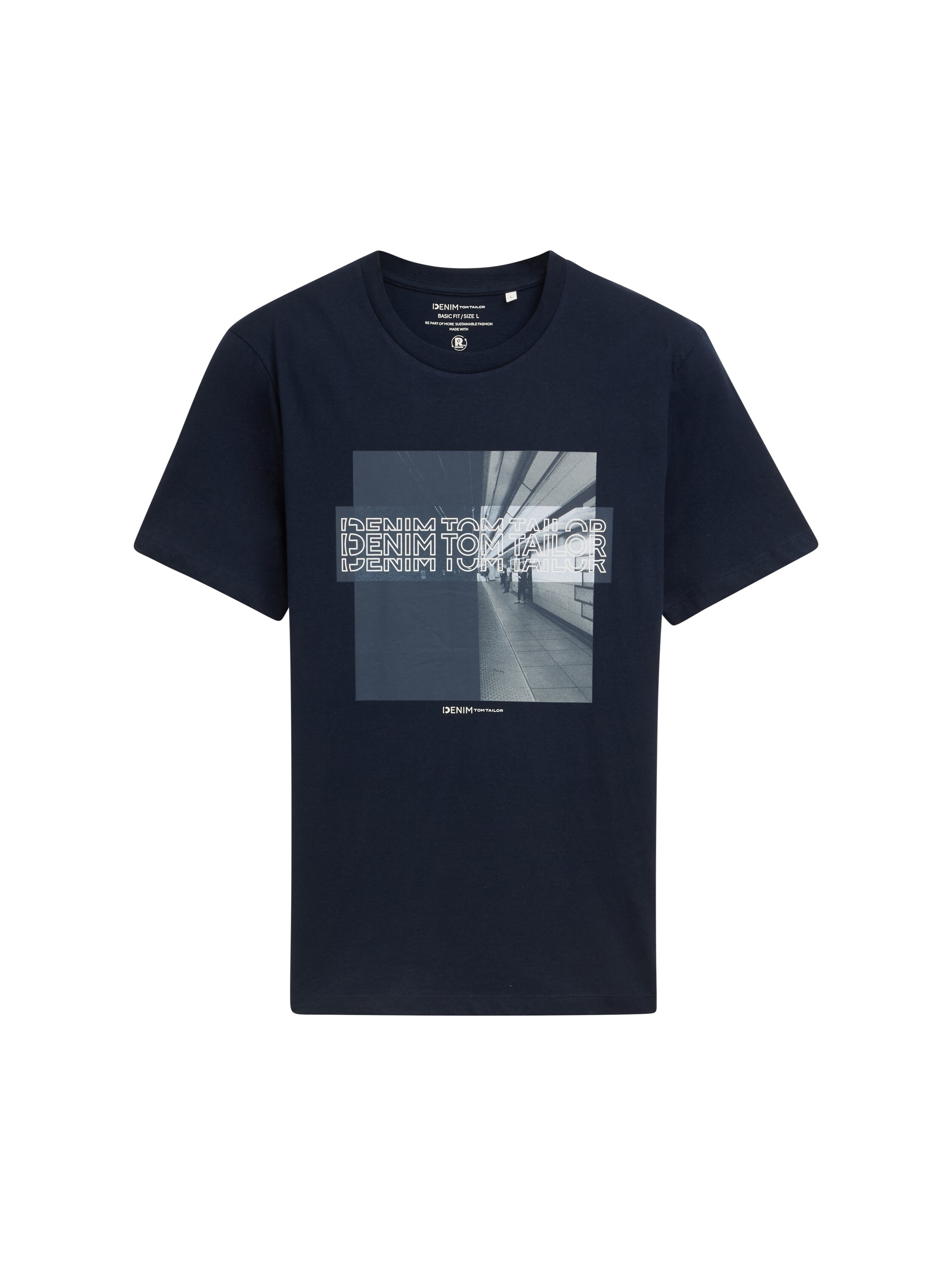 TOM TAILOR Denim Print-Shirt, mit Frontprint