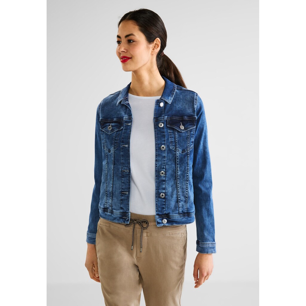 STREET ONE Jeansjacke, ohne Kapuze