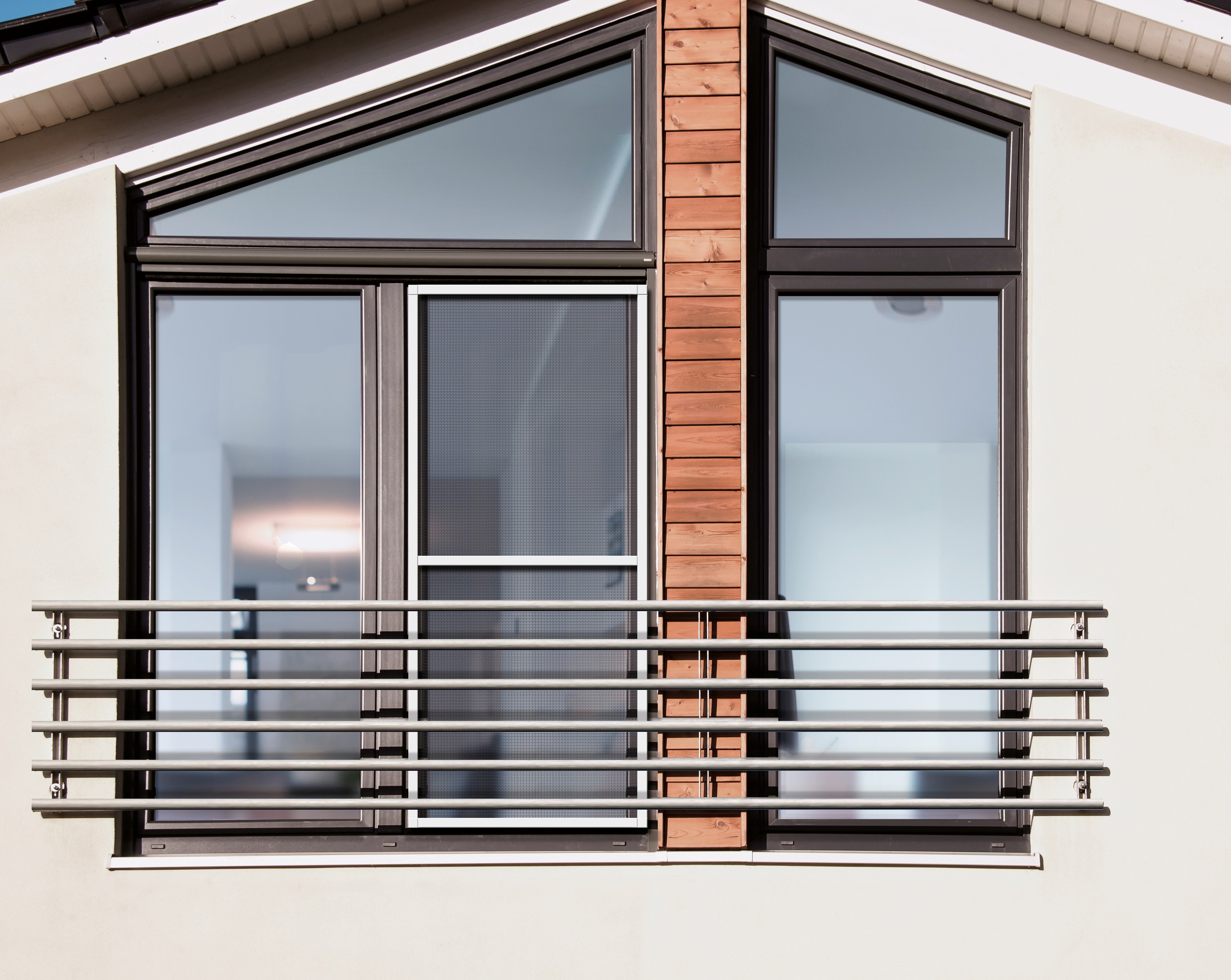 SCHELLENBERG Insektenschutz-Fensterrahmen "Premium für bodentiefe Fenster", Fliegengitter mit Rahmen aus Aluminium, 120 