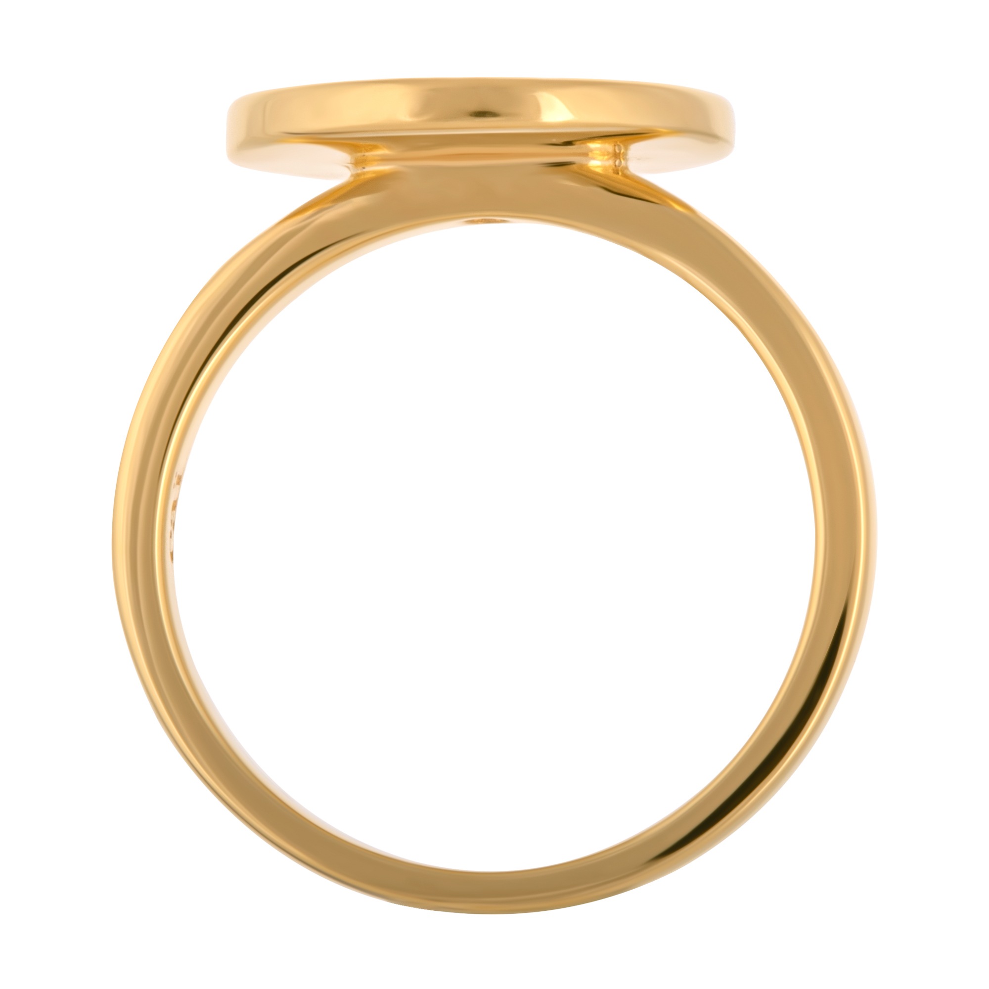 CAÏ Fingerring »925 Silber vergoldet Topas Mandala Sonne«