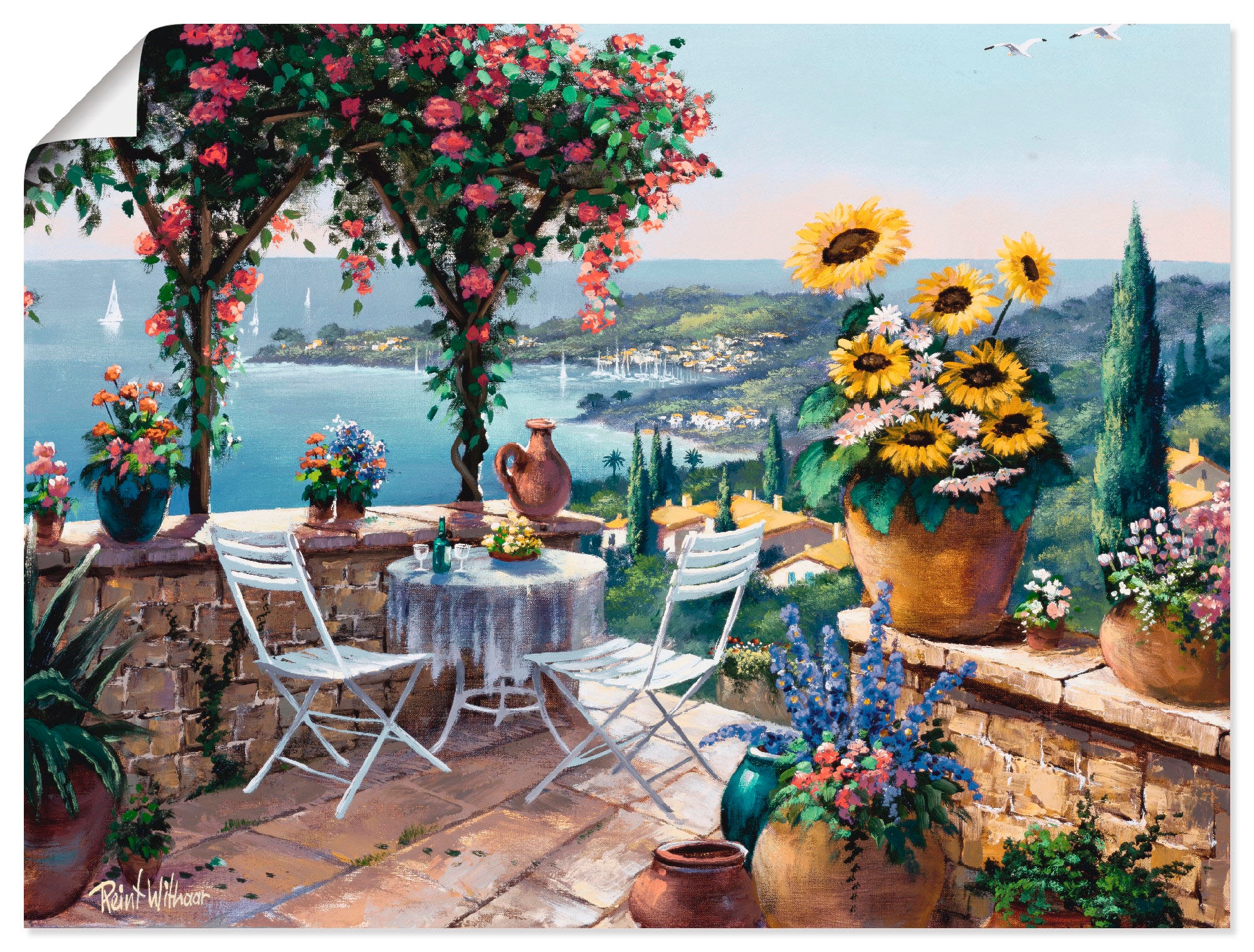 Artland Wandbild "Momente der Meditation" Garten 1 Stk. tlg. als Leinwandbi günstig online kaufen