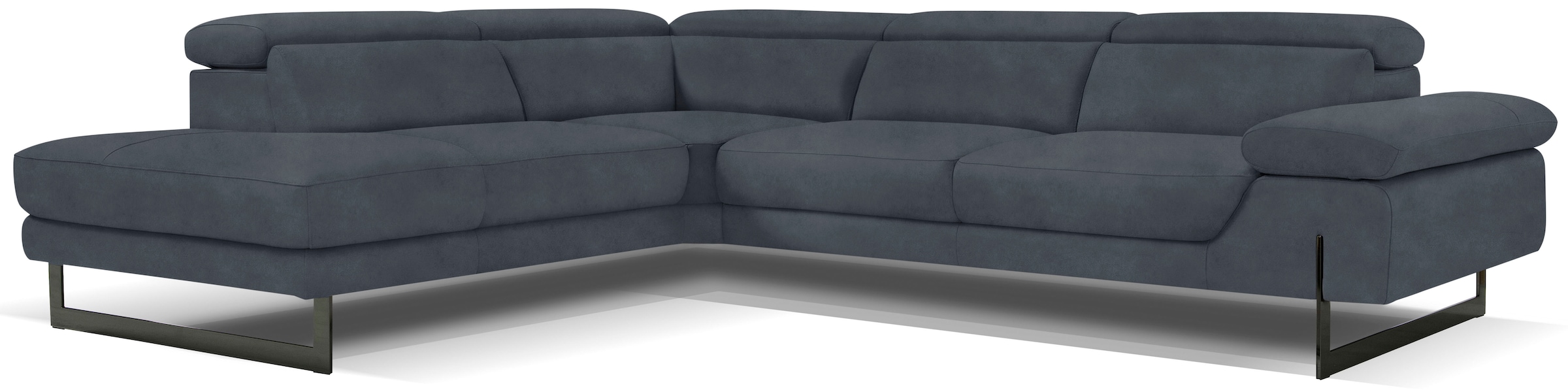 Egoitaliano Ecksofa »Queenie, extravagantes Sofa mit erstklassigem Sitzkomfort«, mit verstellbarer Armlehne und Kopfteilen für Wohlfühlkomfort