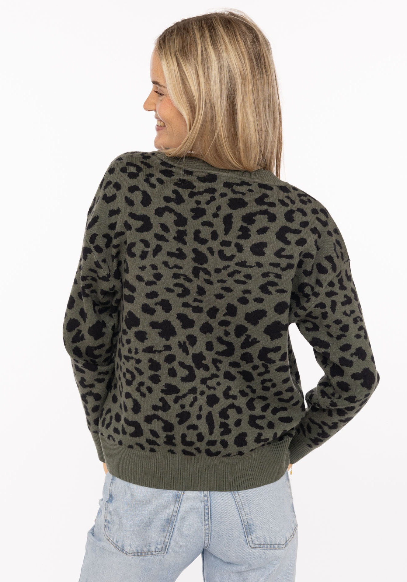 Thumbnail - Zwillingsherz Strickpullover ""Classic Leo"" Animal-Muster