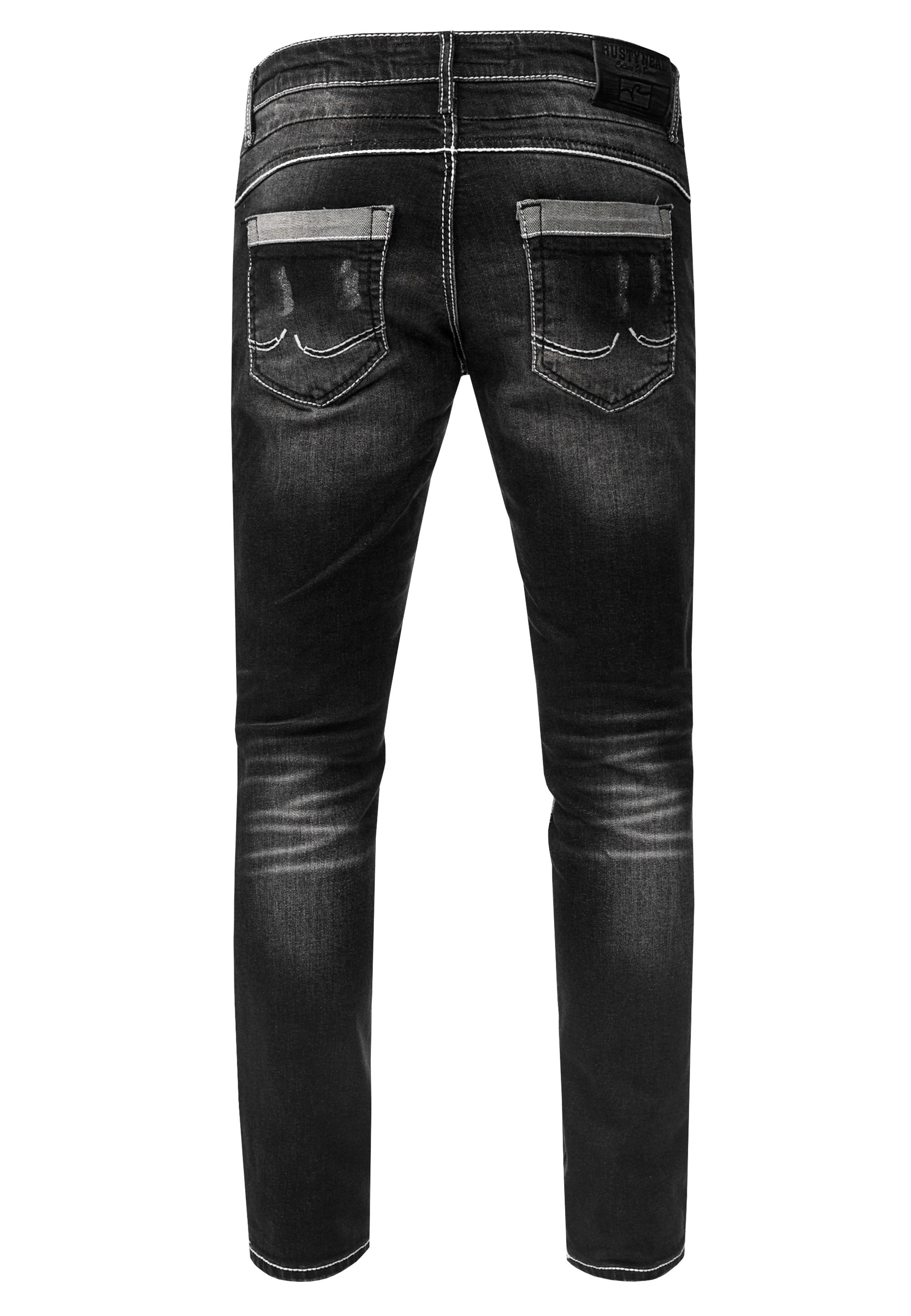 Rusty Neal Straight-Jeans »URUMA«, mit trendigen Zierelementen