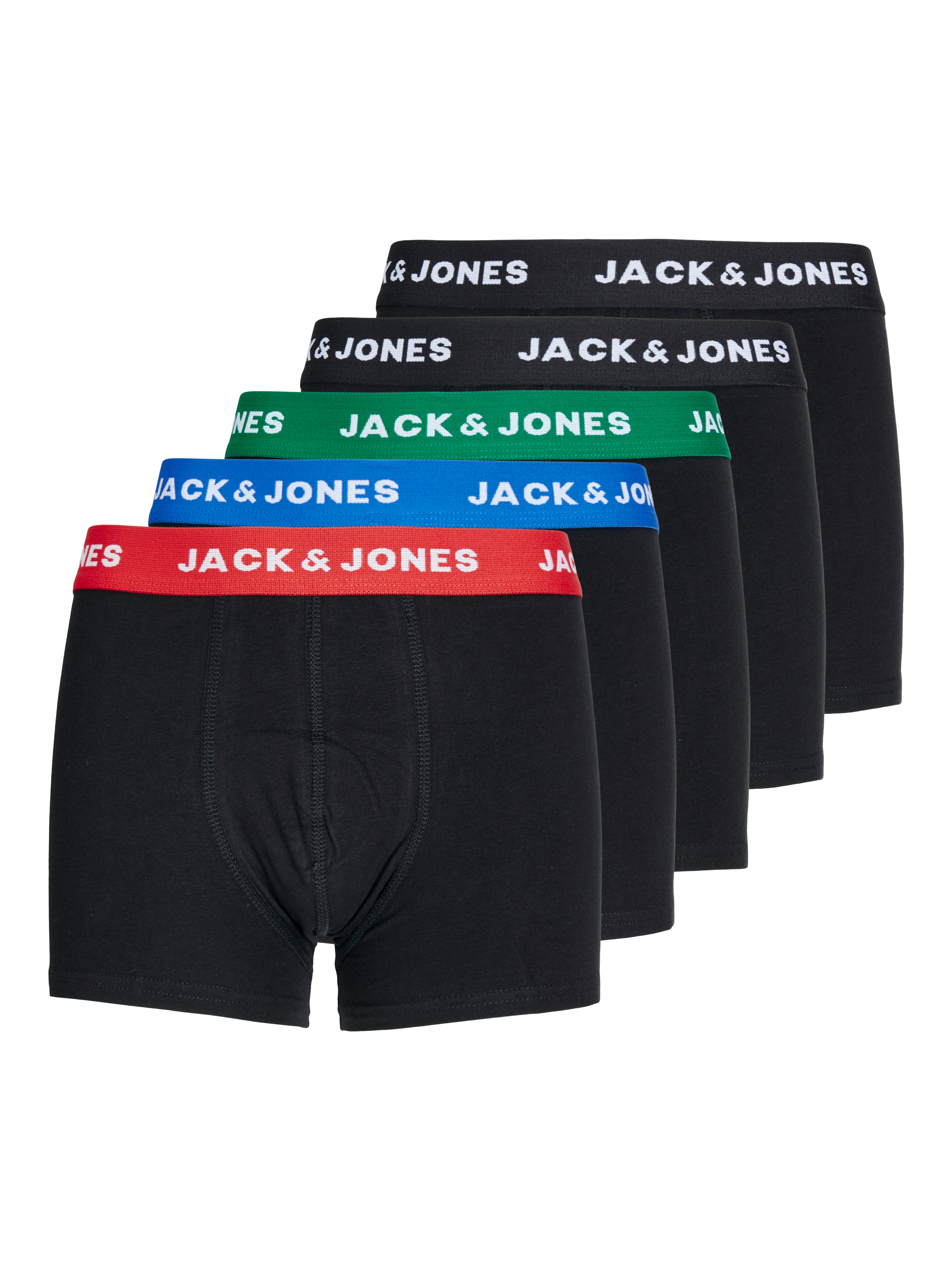 Jack & Jones Junior Trunk "JACHUEY eng anliegend, mit Stretchbund, 5er Pack" Packung, 5 Stk. unifarben, casual, eng, Jersey