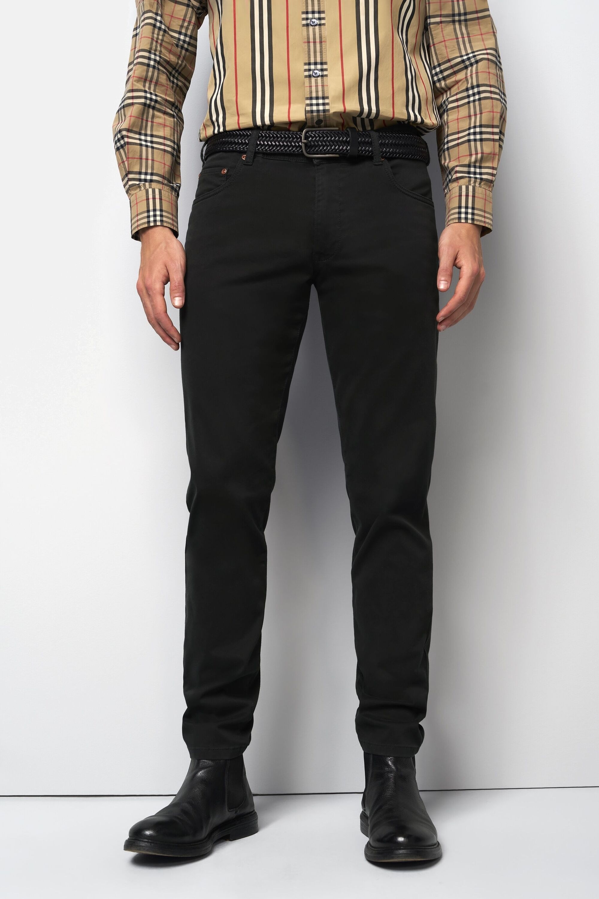 MEYER M5 Five Pocket Chino Schwarz 32 3