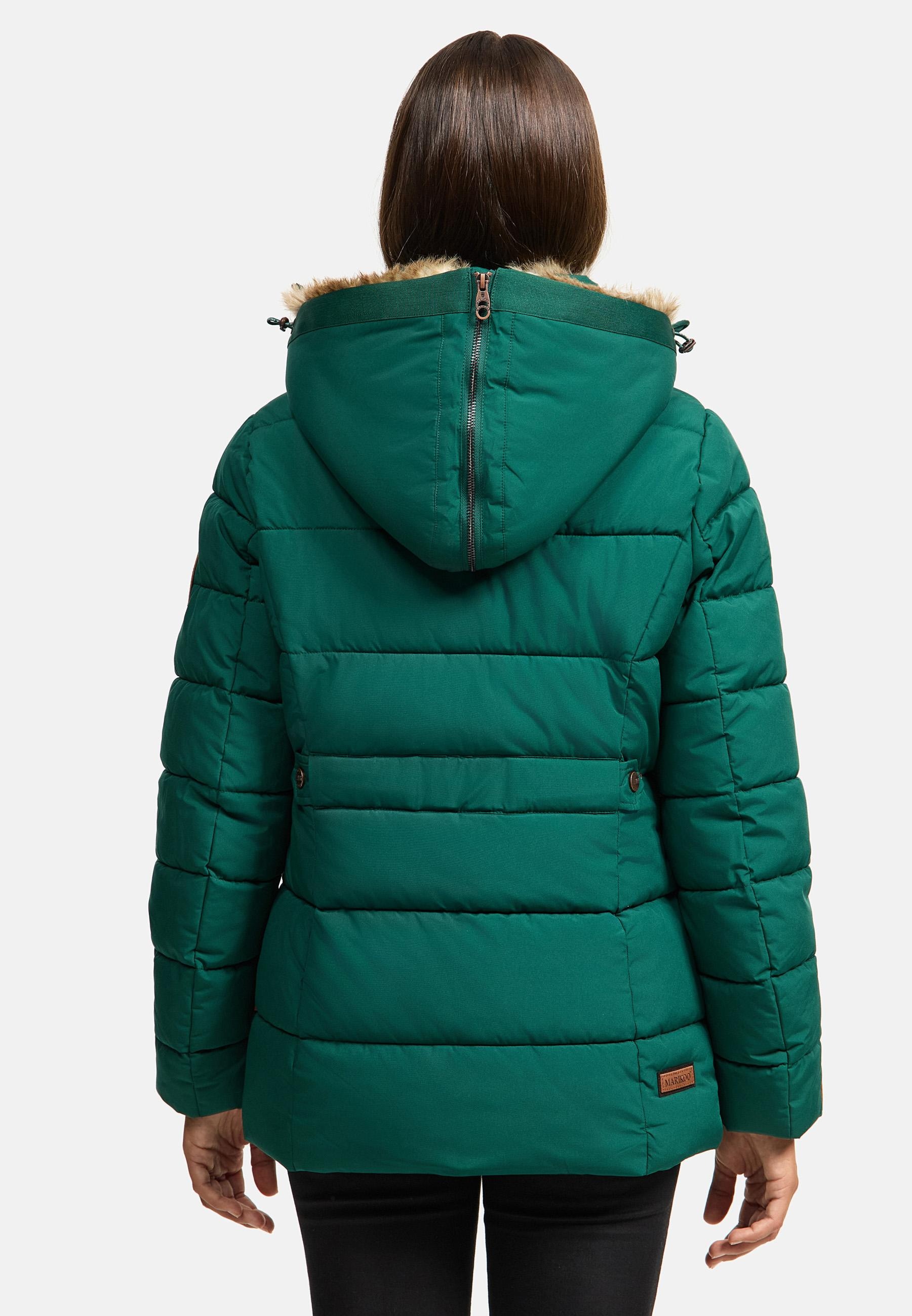 Marikoo Winterjacke »Nekoo«, mit Kapuze, stylische Damen Steppjacke mit großer Kapuze