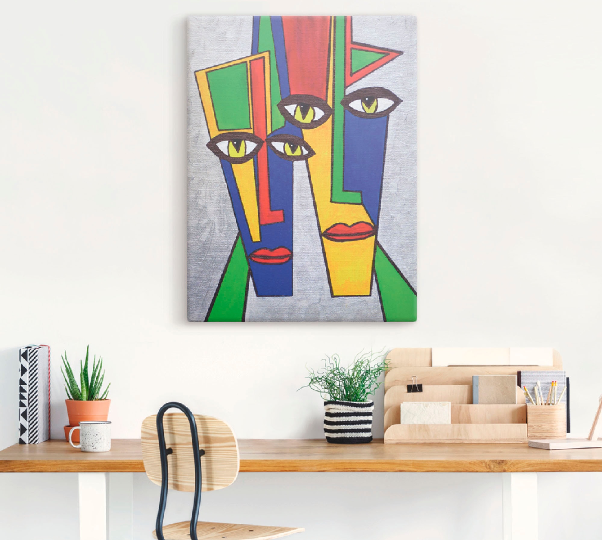 Artland Leinwandbild »Portrait«, Muster, (1 St.), auf Keilrahmen gespannt
