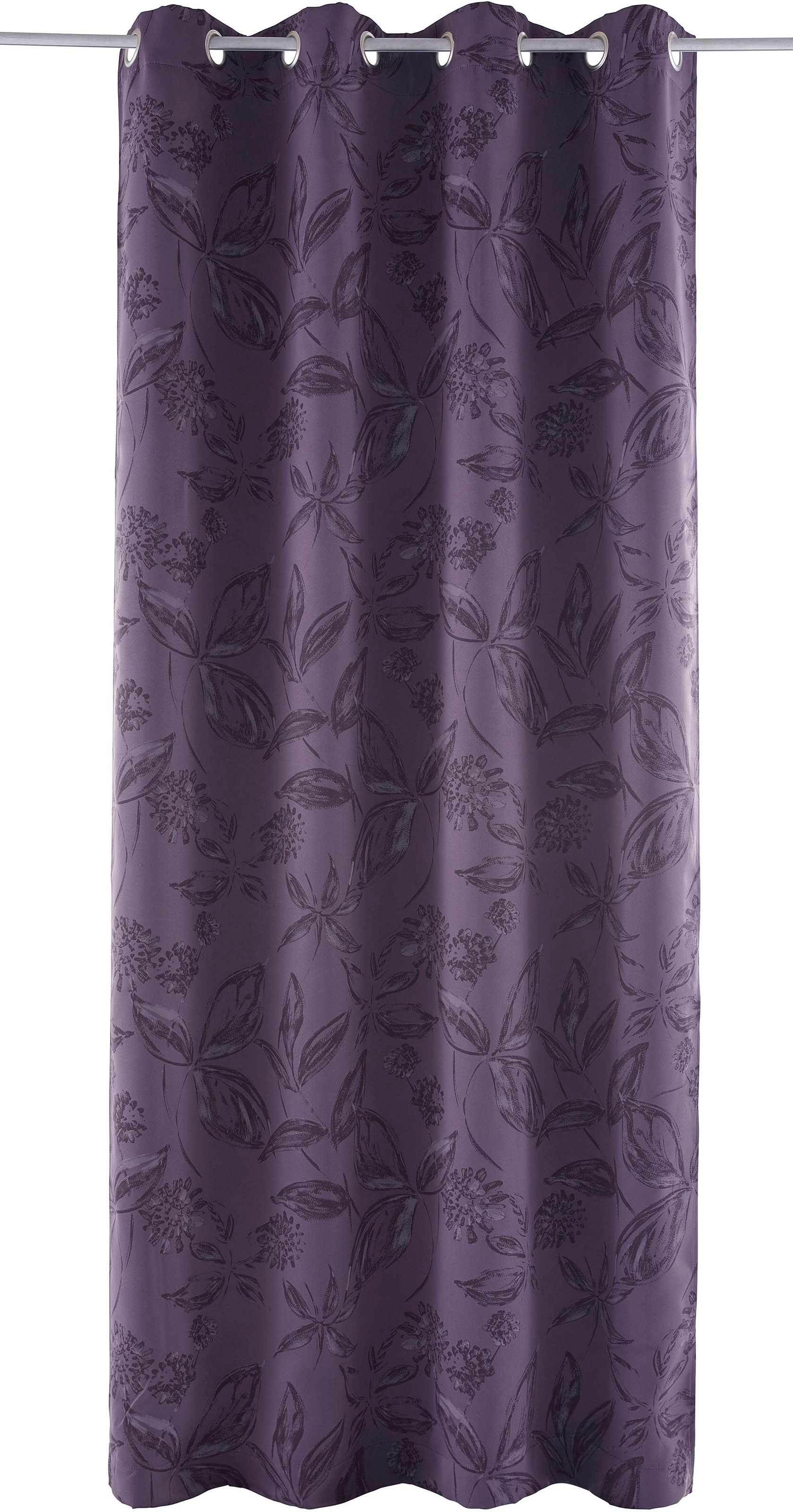 my home Vorhang "FLOWER" Ösen 1 Stk. tlg. Maß: 135 x 235cm, monochrom, in v günstig online kaufen