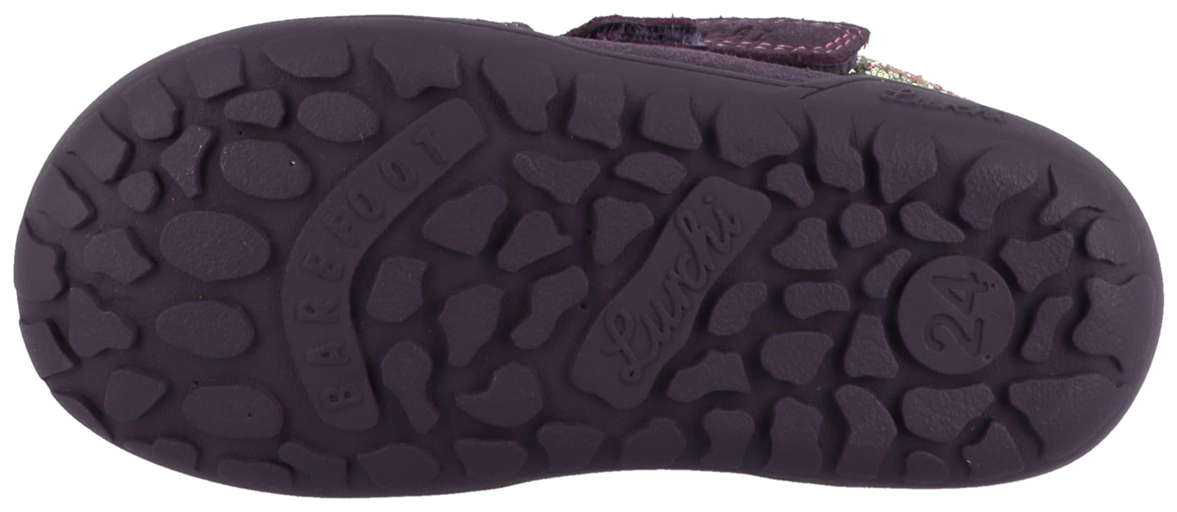 Lurchi Barfußschuh »Jili Barefoot-TEX«  Winterboots, Glitzer mit Farbverlauf, Größenschablone zum Download