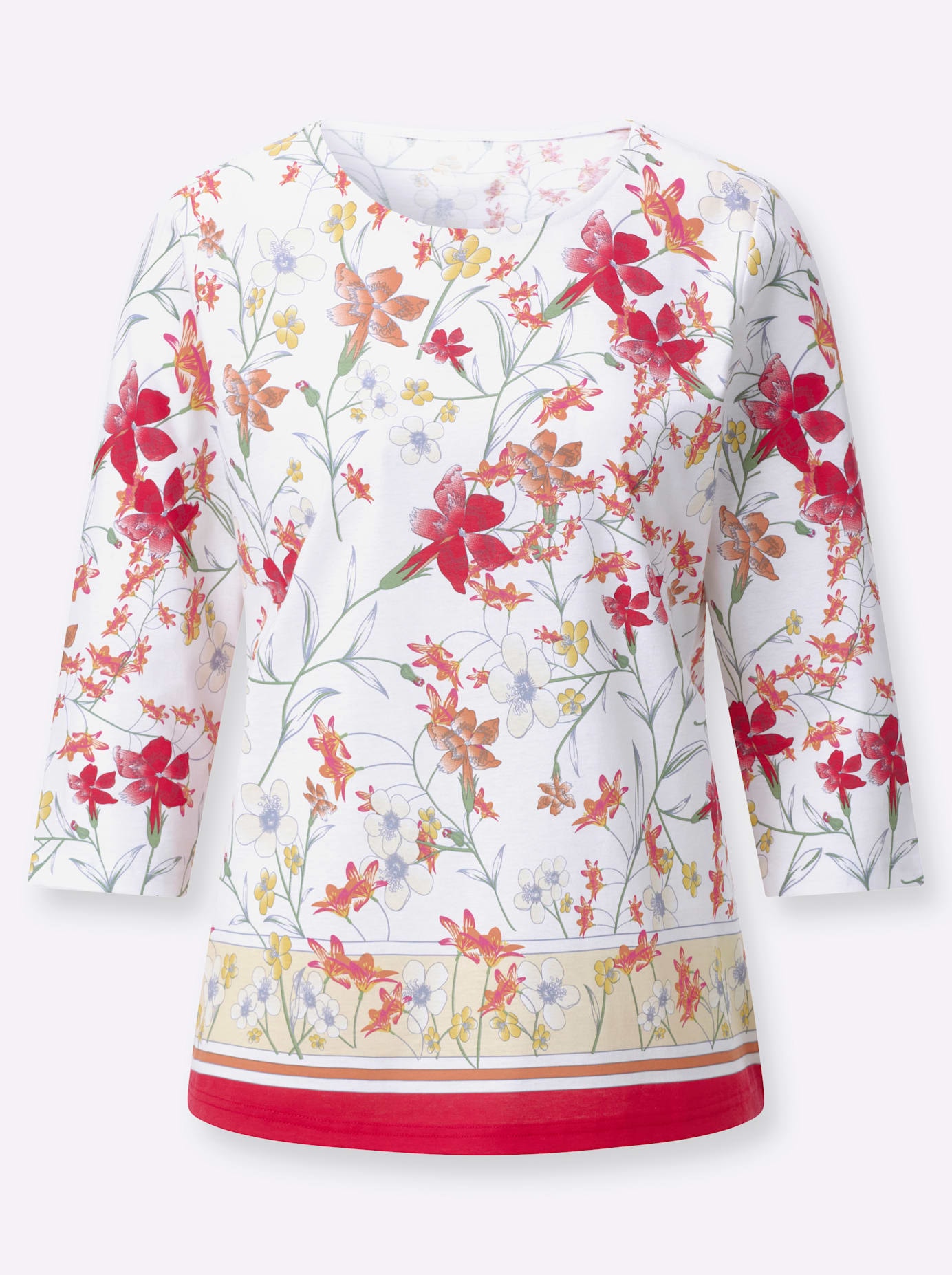 Thumbnail - Classic Basics 3/4-Arm-Shirt "Rundhals-Shirt" 1 tlg.