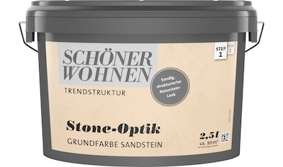 SCHÖNER WOHNEN FARBE Wand- und Deckenfarbe »TRENDSTRUKTUR Stone-Optik Effektlasur«