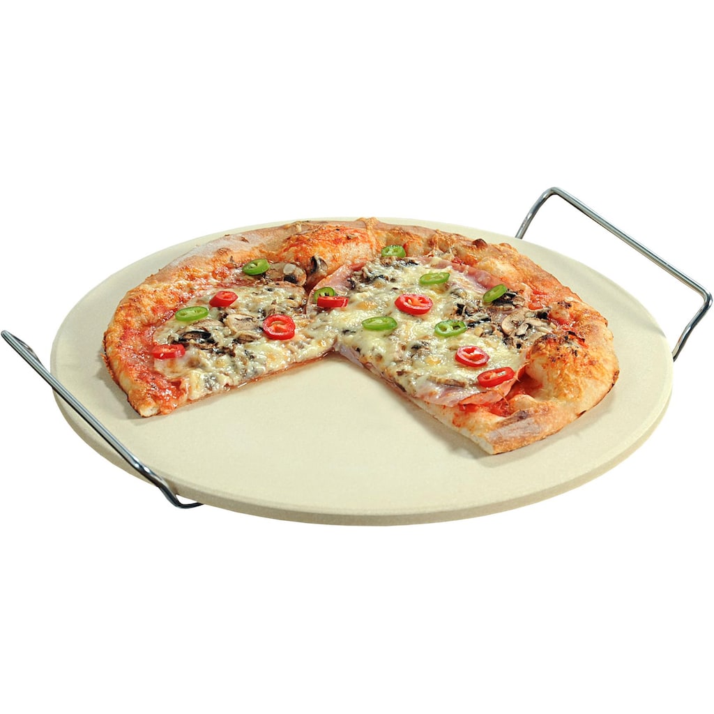 KESPER for kitchen & home Pizzastein, Keramik-Metall-Schamottstein