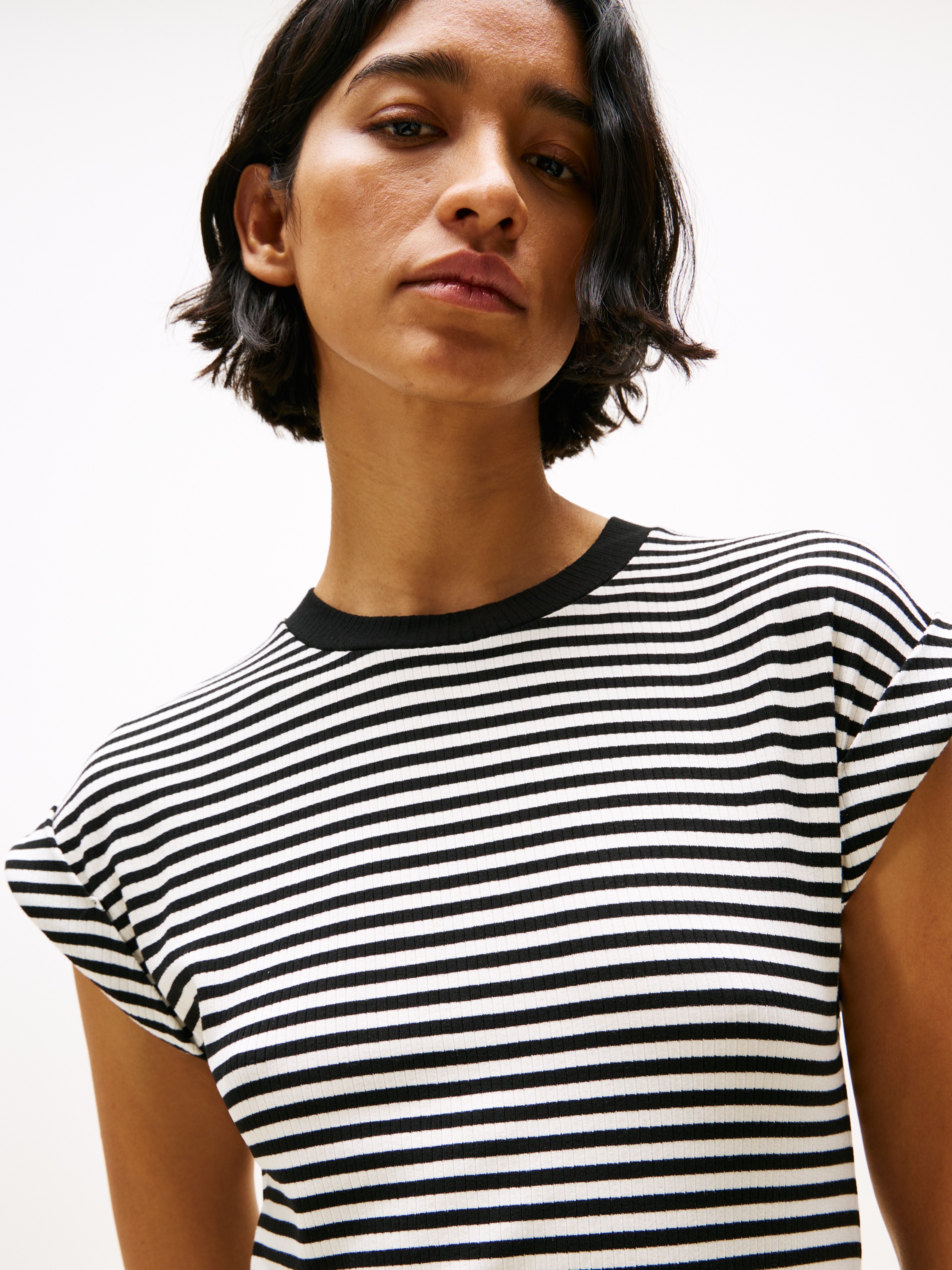 Tommy Hilfiger Shirtkleid "RIB SHORT REG TEE DRS" günstig online kaufen