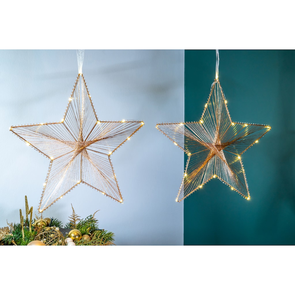 Star-Max LED Stern »Weihnachtsstern, Weihnachtsdeko«, 35 flammig-flammig