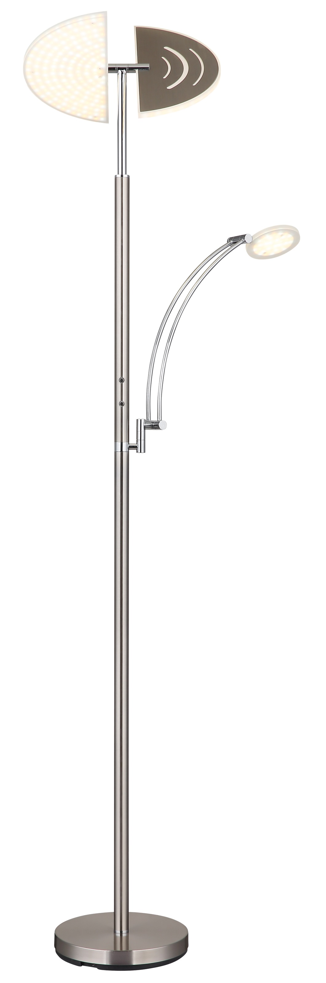 GLOBO LIGHTING Stehlampe »TIRANA« LED-Modul 1 Stk. Deckenfluter Metall, Acryl satiniert, dimmbar, LED 40W