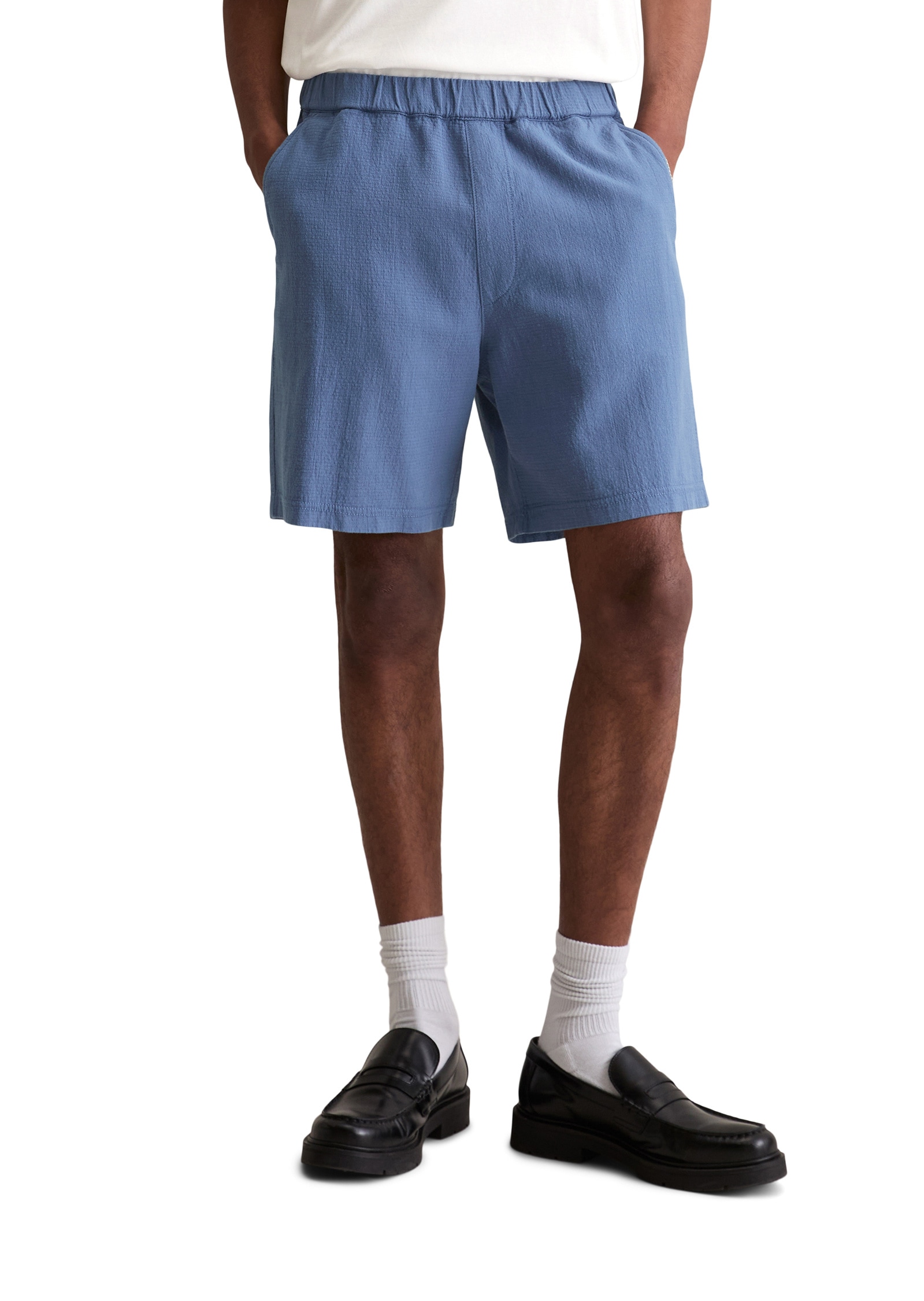 Marc OPolo DENIM Shorts "fein strukturiert aus Bio-Baumwolle" günstig online kaufen