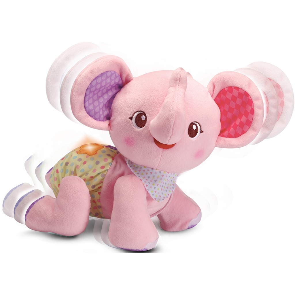 Vtech® Kuscheltier »VTechBaby, Krabbel mit mir Elefant, pink«