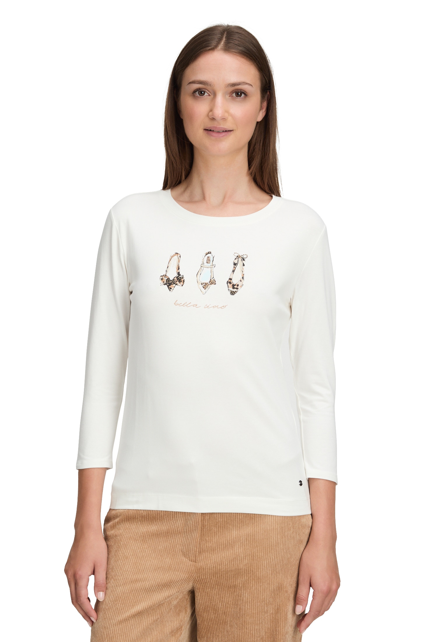 Betty&Co 3/4-Arm-Shirt "Damen Casual-Shirt mit Print", 1 Stk. günstig online kaufen