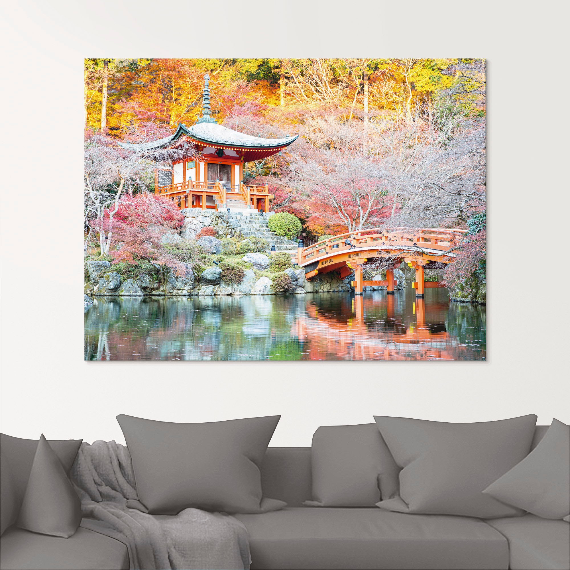 Artland Glasbild "Shingo Buddhistischer Tempel" Gebäude 1 Stk. tlg. in vers günstig online kaufen