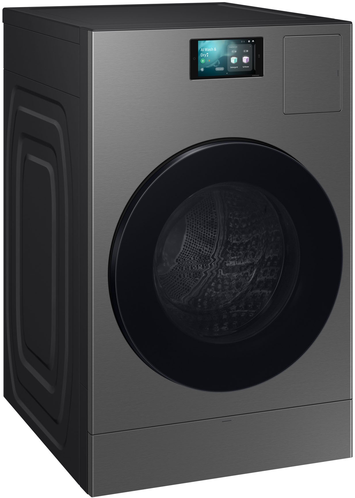 SAMSUNG Waschtrockner "WD18DB8995BZT2", B:68,6cm H:111cm T:87,5cm, grau, Waschtrockner, Trommelreinigung+, Breite 75 cm, Tiefe 92cm, Höhe 111 cm