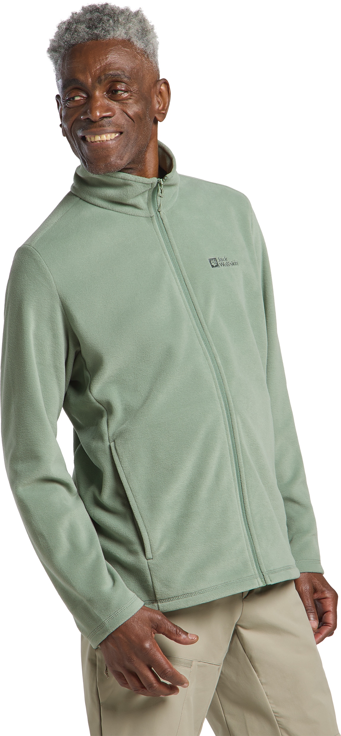 Jack Wolfskin Fleecejacke "TAUNUS FZ M" schnell trocknend, mit Stretchanteil, windabweisend