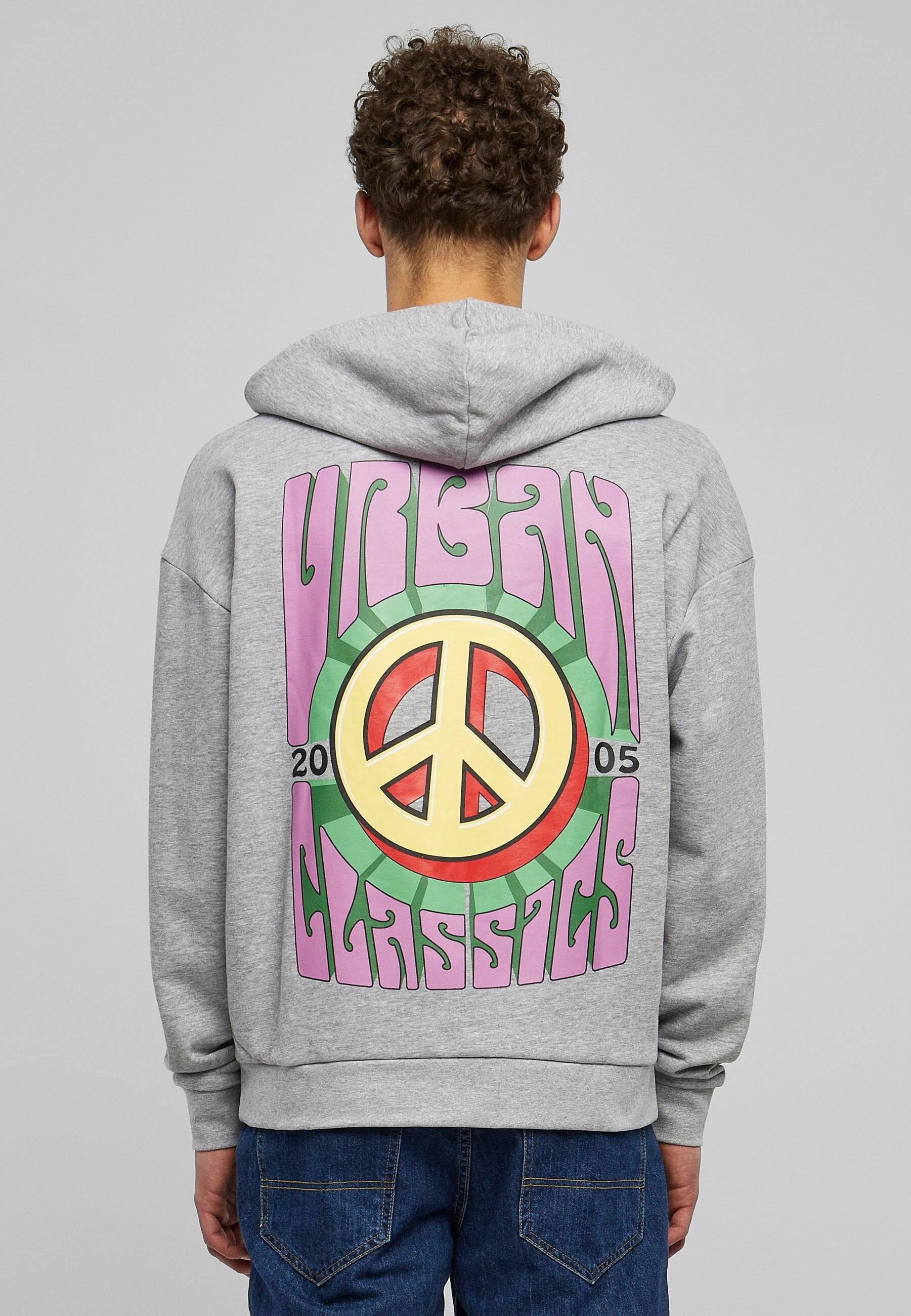 URBAN CLASSICS Sweatshirt »Urban Classics Herren Big Peace Hoody«, (1 tlg.)