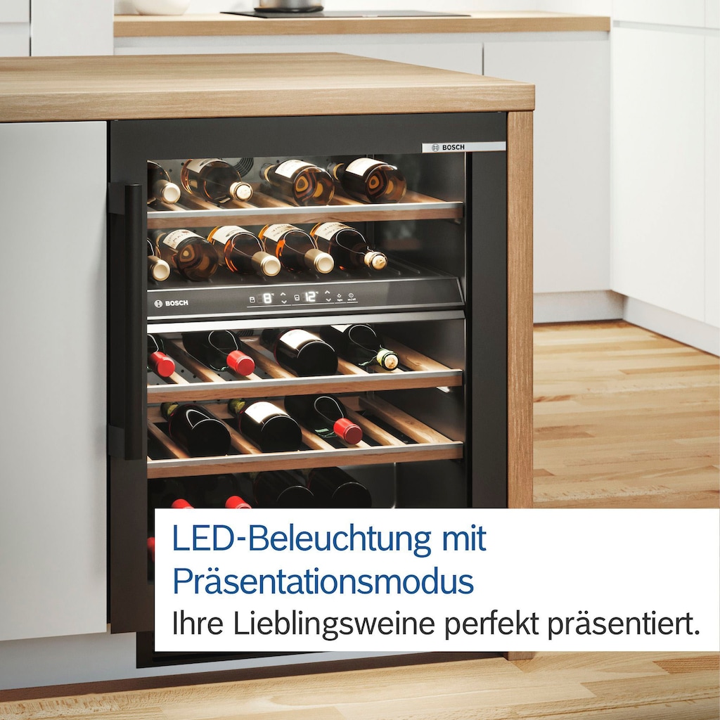 BOSCH Weinkühlschrank »KUW20VHF0«, für 21 Standardflaschen á 075l