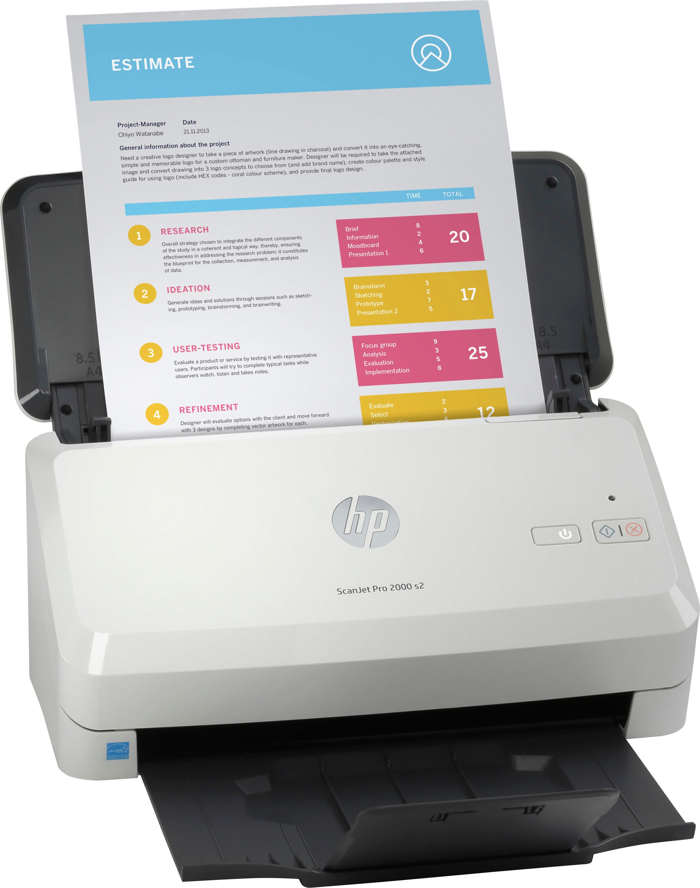 HP Einzugsscanner »Scanner ScanJet Pro 2000 s2« HP+ Instant Ink kompatibel