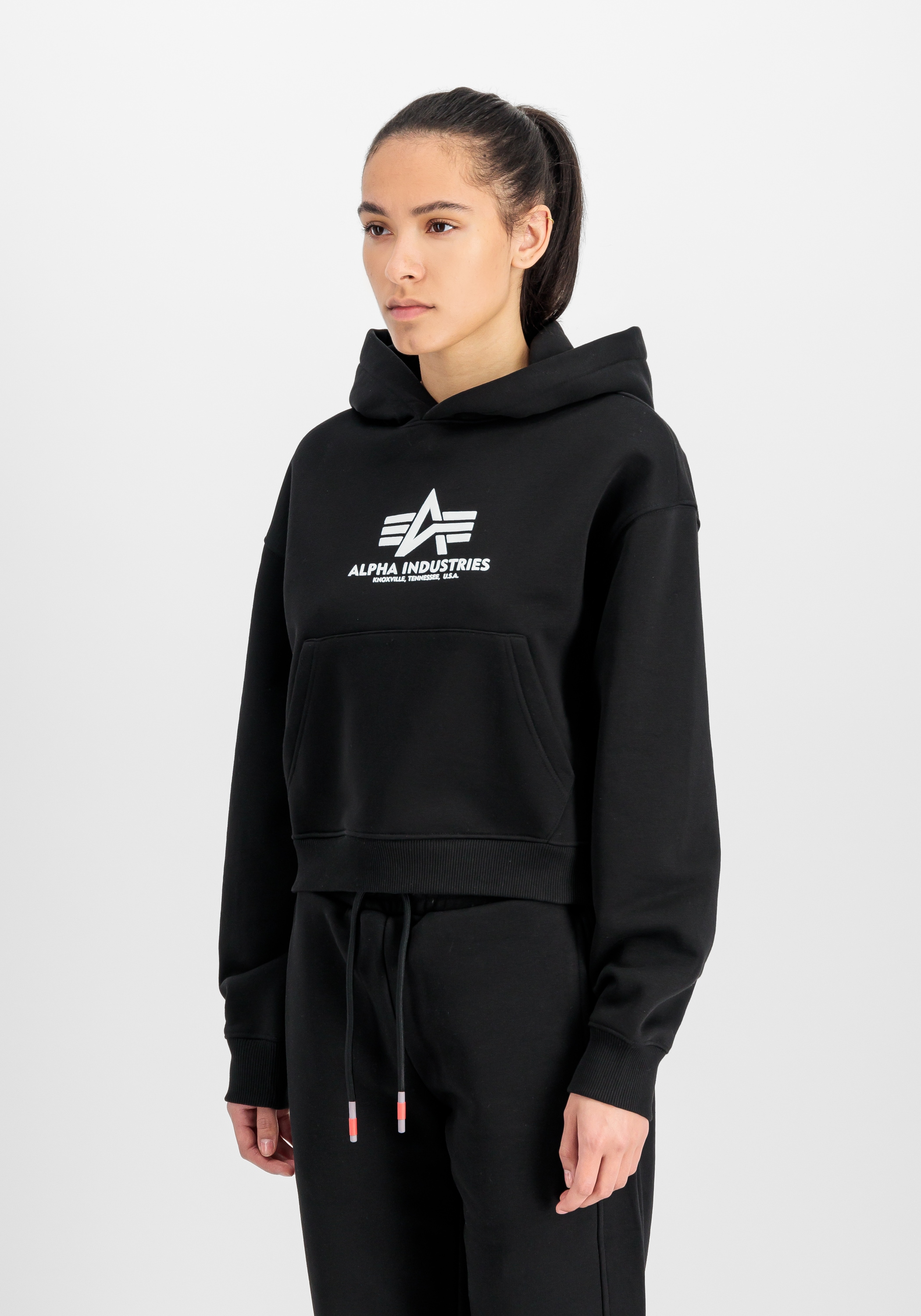 Alpha Industries Sweat à Capuche Basic PP Noir M Femme 2