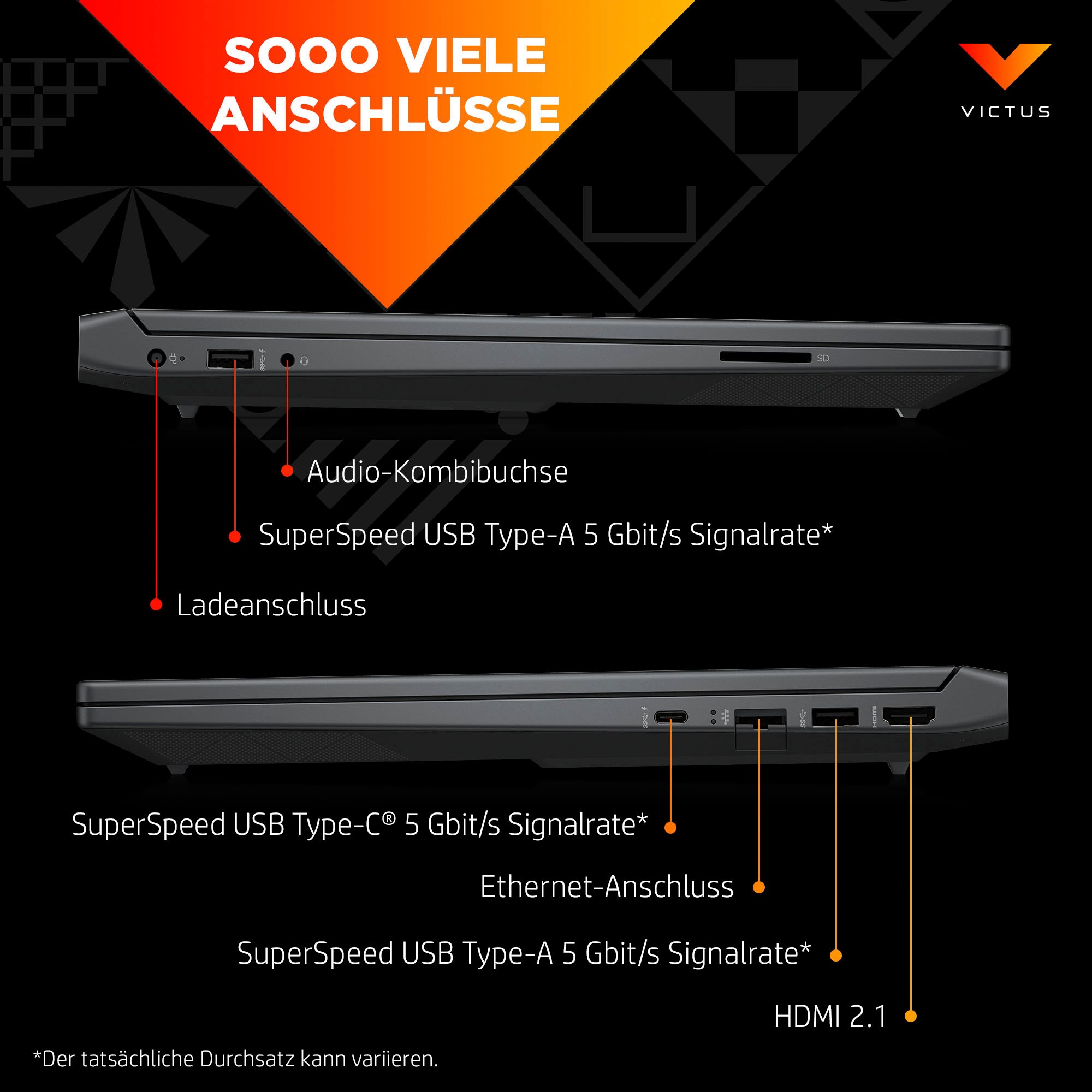 HP Gaming-Notebook »VICTUS 15-fb2272ng«, 39,62 cm, / 15,6 Zoll, AMD, Ryzen 7, GeForce RTX 4050, 512 GB SSD