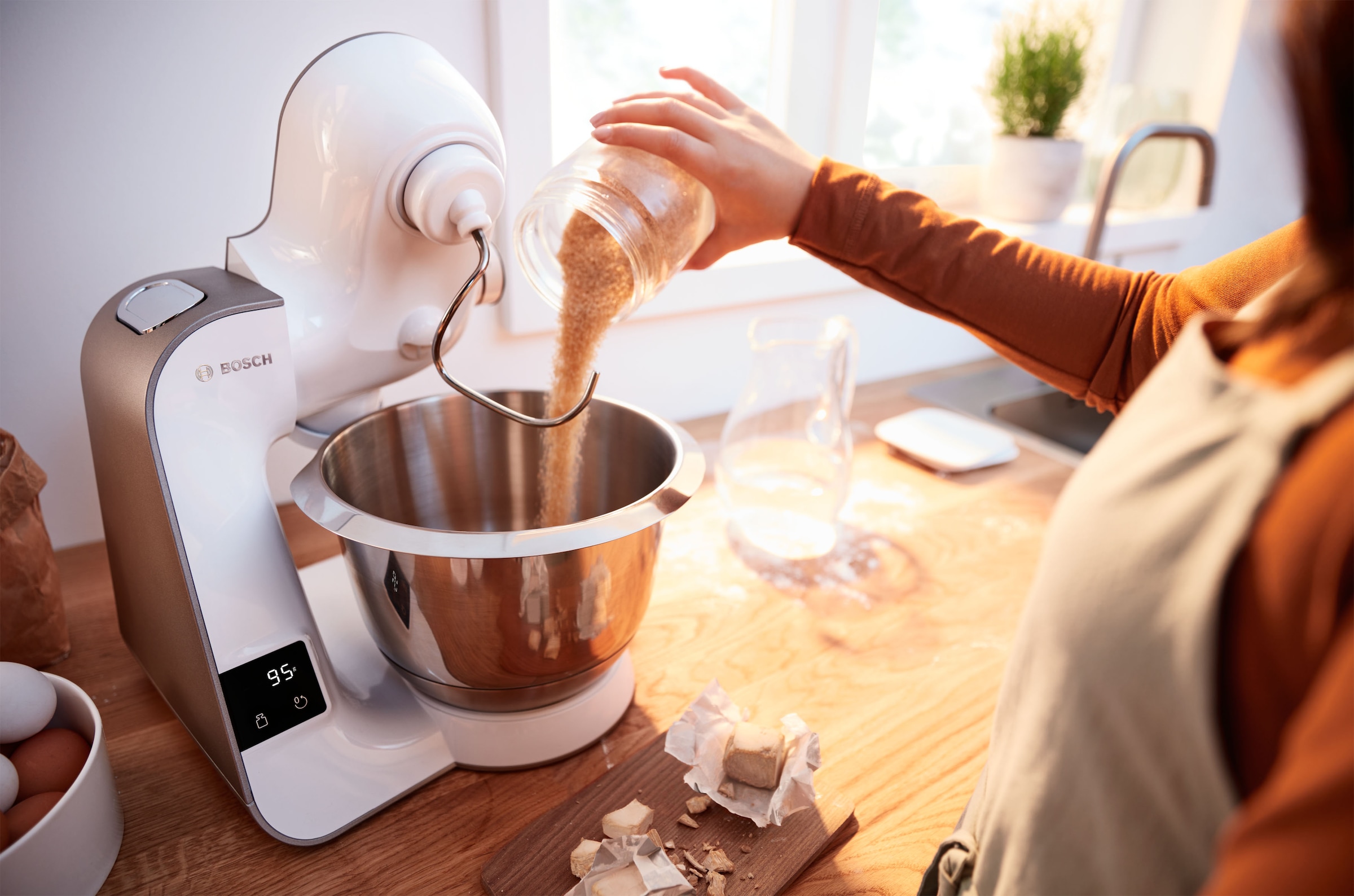 BOSCH Küchenmaschine »MUM5XW20 int. Mixer auf 3 Patisserieset, BAUR | Scheiben, MUM5«, Rechnung Durchlaufschnitzler, Waage