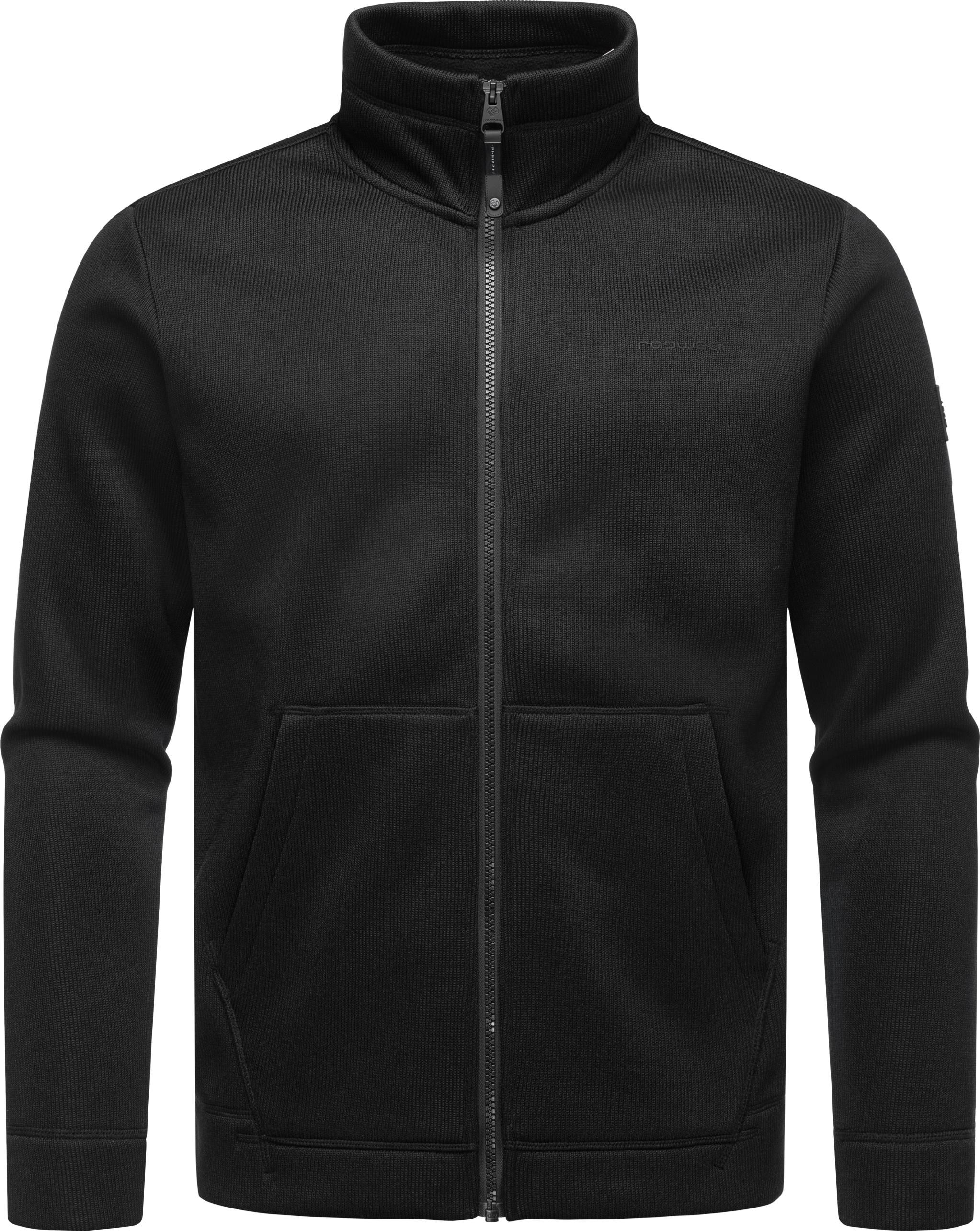 Ragwear Sweatjacke »Fabbian Collar«, Herren Basic Feinstrick-Jacke