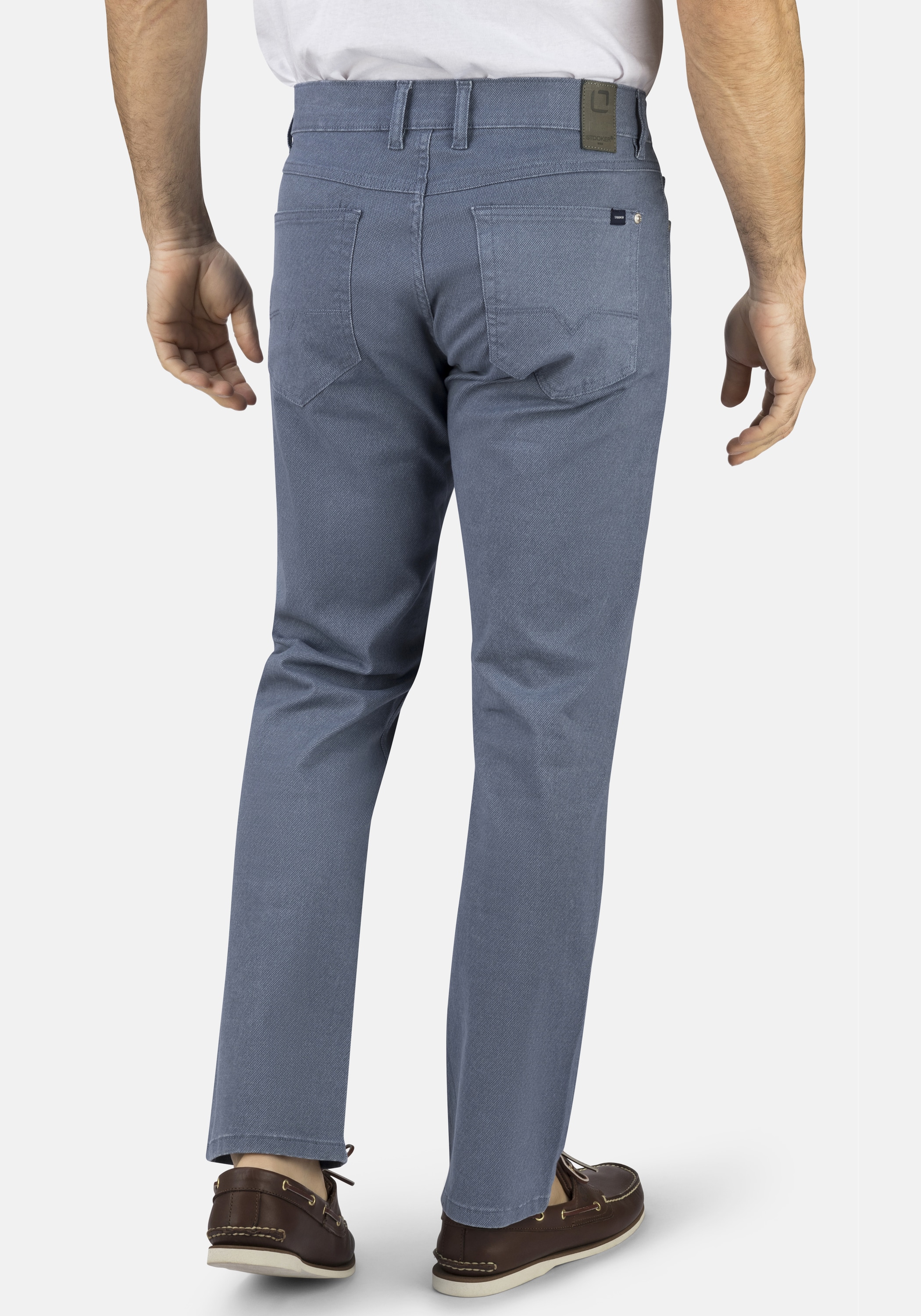 Stooker Men 5-Pocket-Jeans »Frisco Print Straight Fit«, Straight Fit Casual Clean Wash Twill Coloured Comfort Flex! für Herren