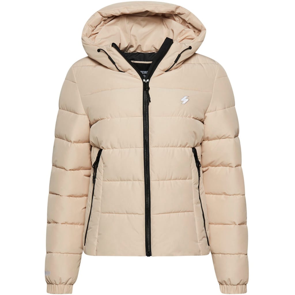 Superdry Steppjacke »HOODED SPIRIT SPORTS PUFFER«, mit Kapuze