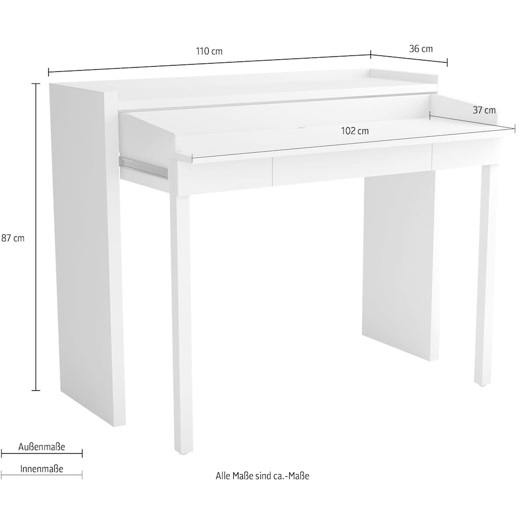 Woodman Konsolentisch »Jens«, mit Schreibtisch Funktion, im extravaganten Design