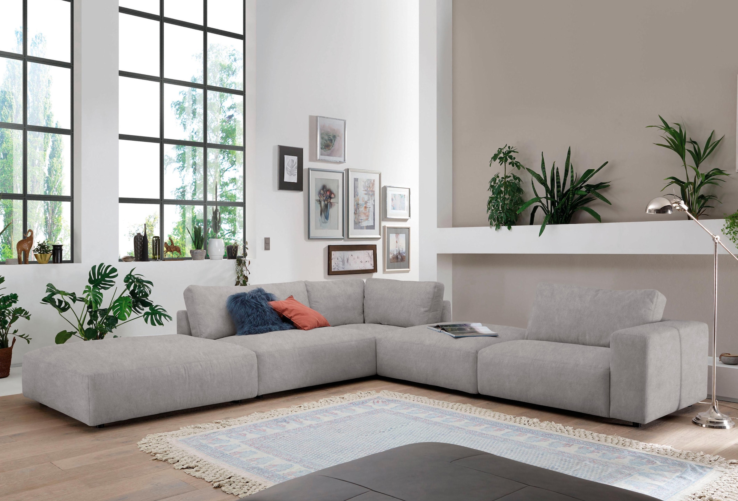 Musterring Ecksofa "LUCIA L-Form" in vielen Qualitäten und 4 verschieden Nähten