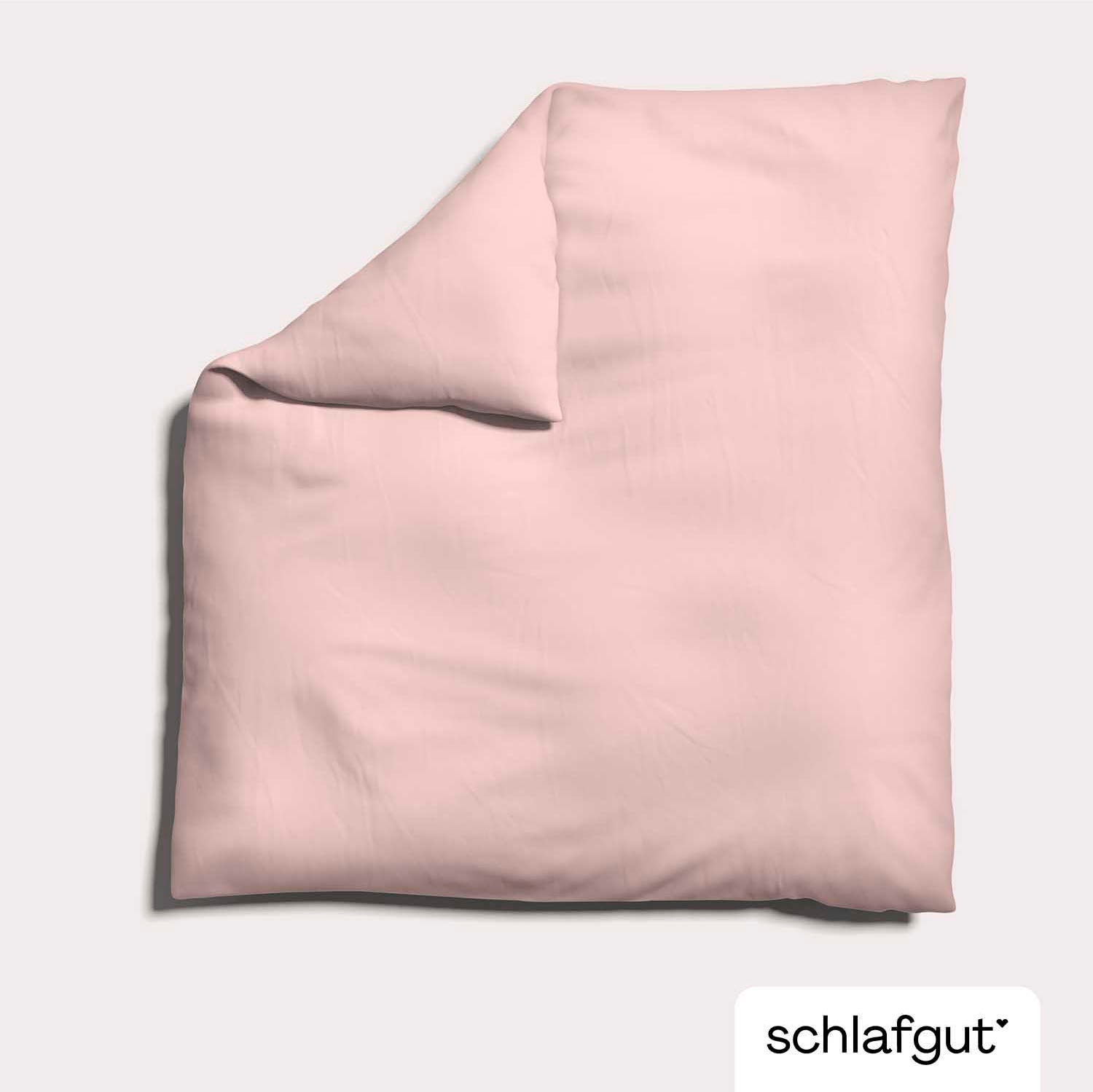 Schlafgut Bettbezug »Knitted Jersey uni, aus Bio-Baumwolle mit Elasthan, Reißverschluss«, (1 St.), bügelfrei, Mix & Match Bettwäsche: passender Kissenbezug erhältlich