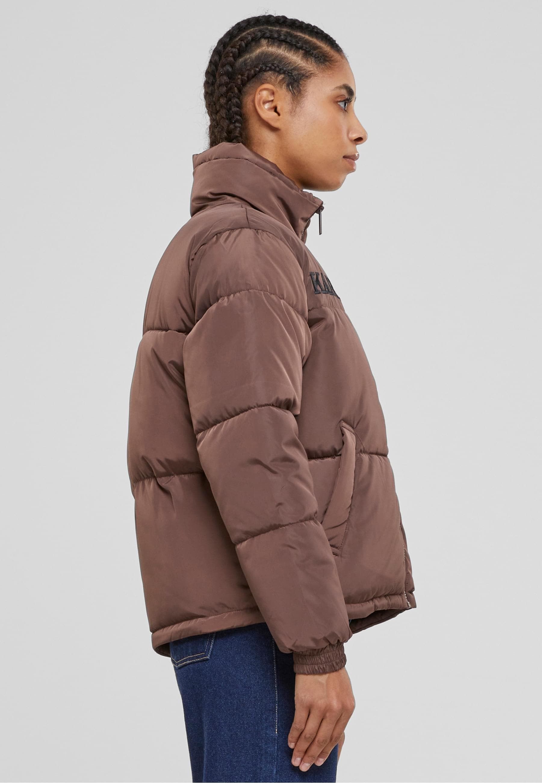 Karl Kani Winterjacke »Karl Kani Damen KW-JK012-021-04 KK Retro Essential Puffer Jacket«, (1 St.), ohne Kapuze